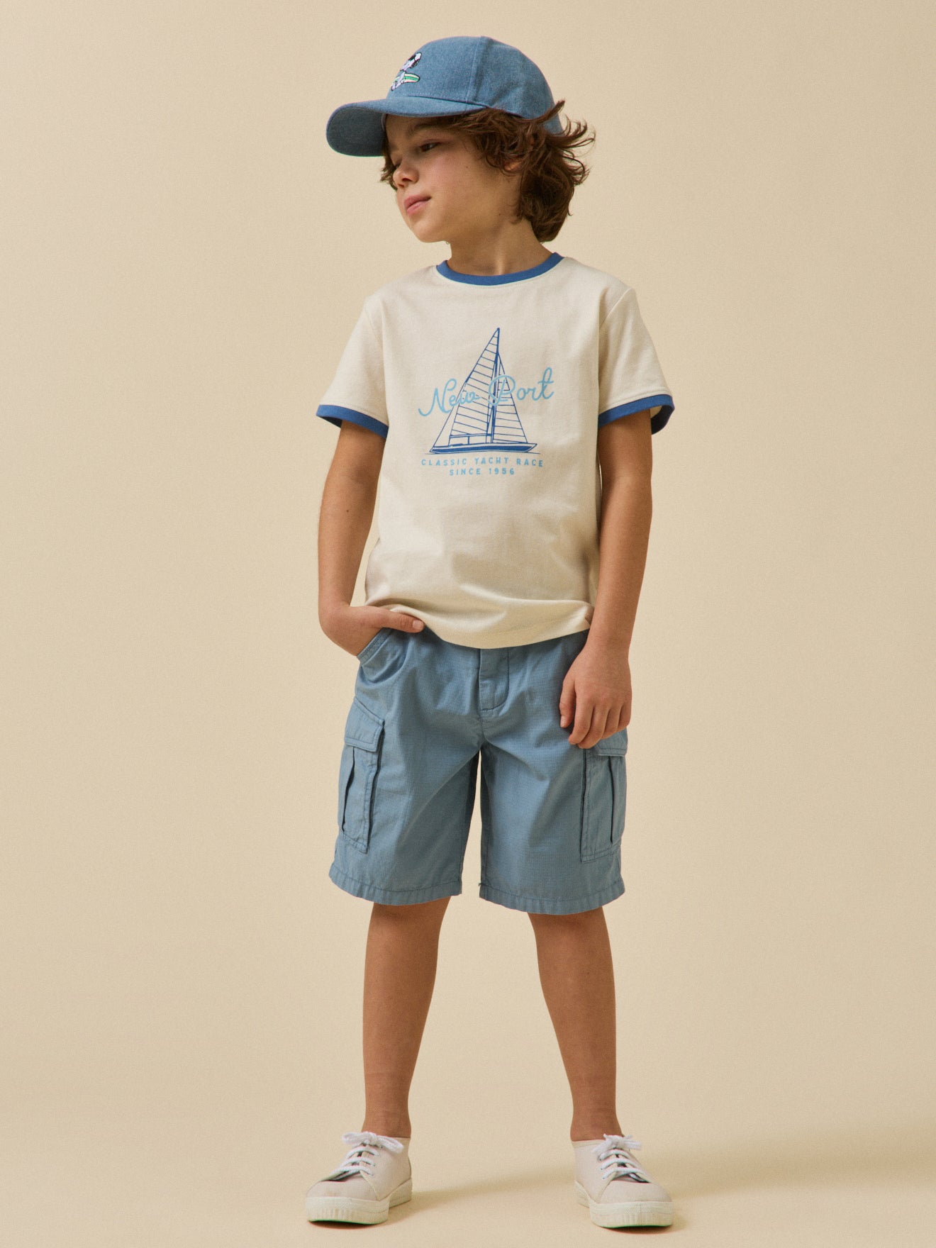Boy's print organic cotton T-shirt
