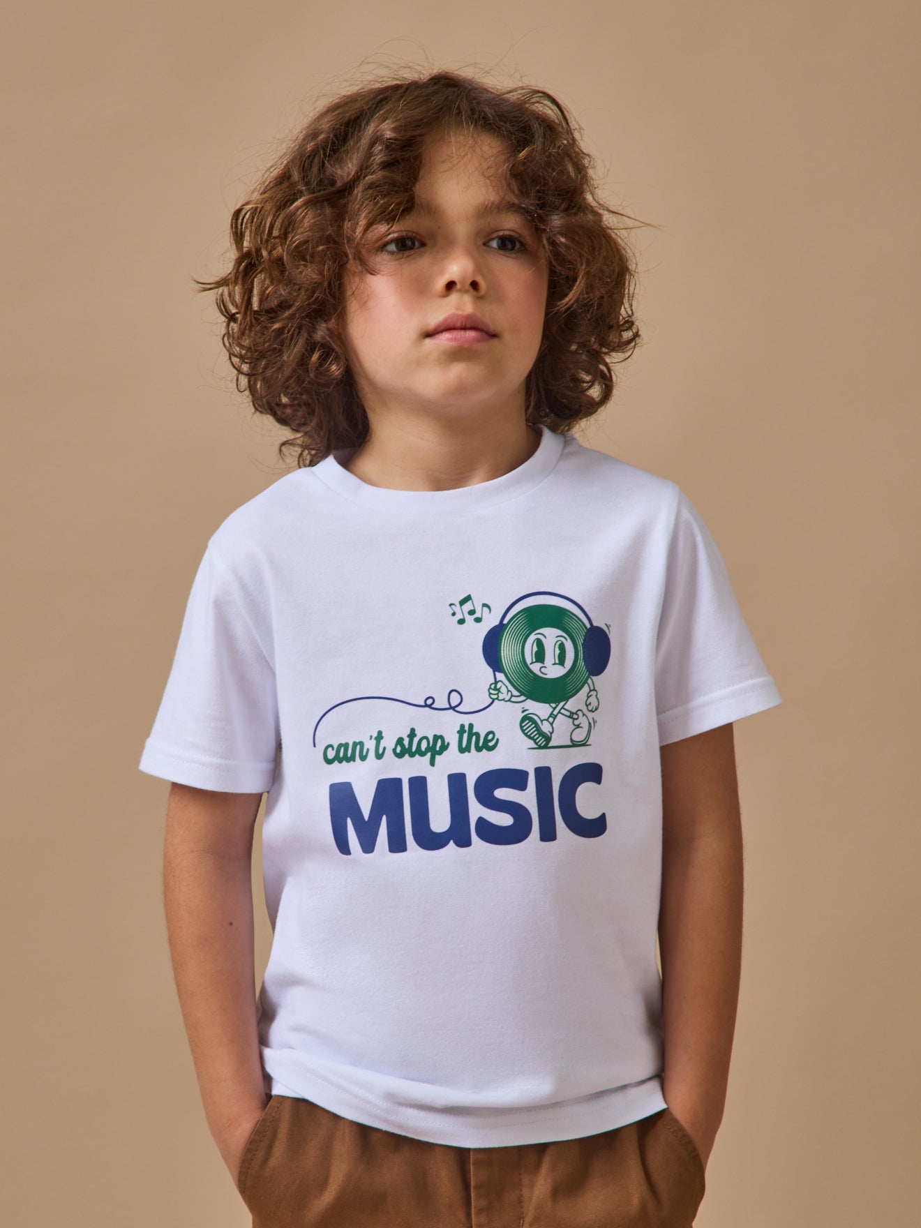 Boy's print organic cotton T-shirt