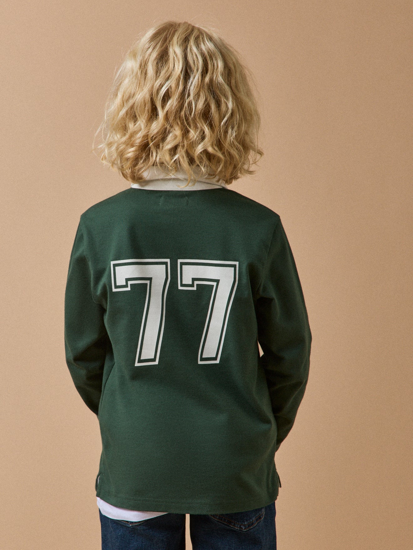 Boy's organic cotton rugby shirt