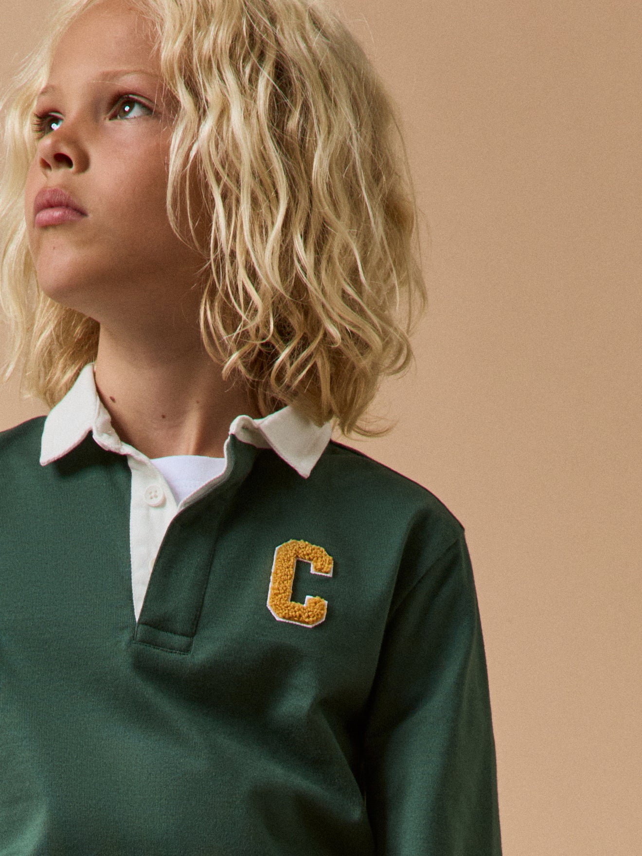 Boy's organic cotton rugby shirt