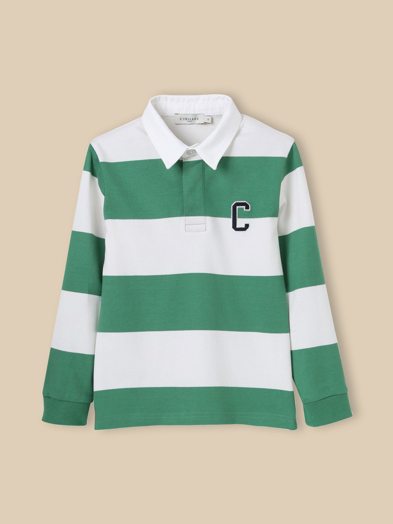 Boy's organic cotton rugby shirt