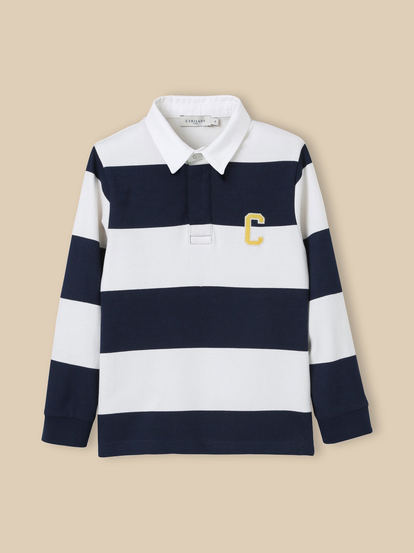 Boy's organic cotton rugby shirt