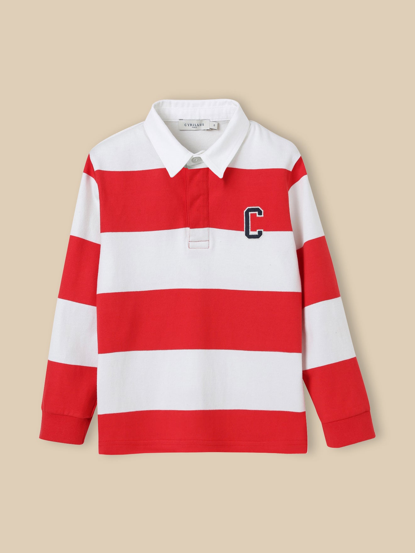 Boy's organic cotton rugby shirt