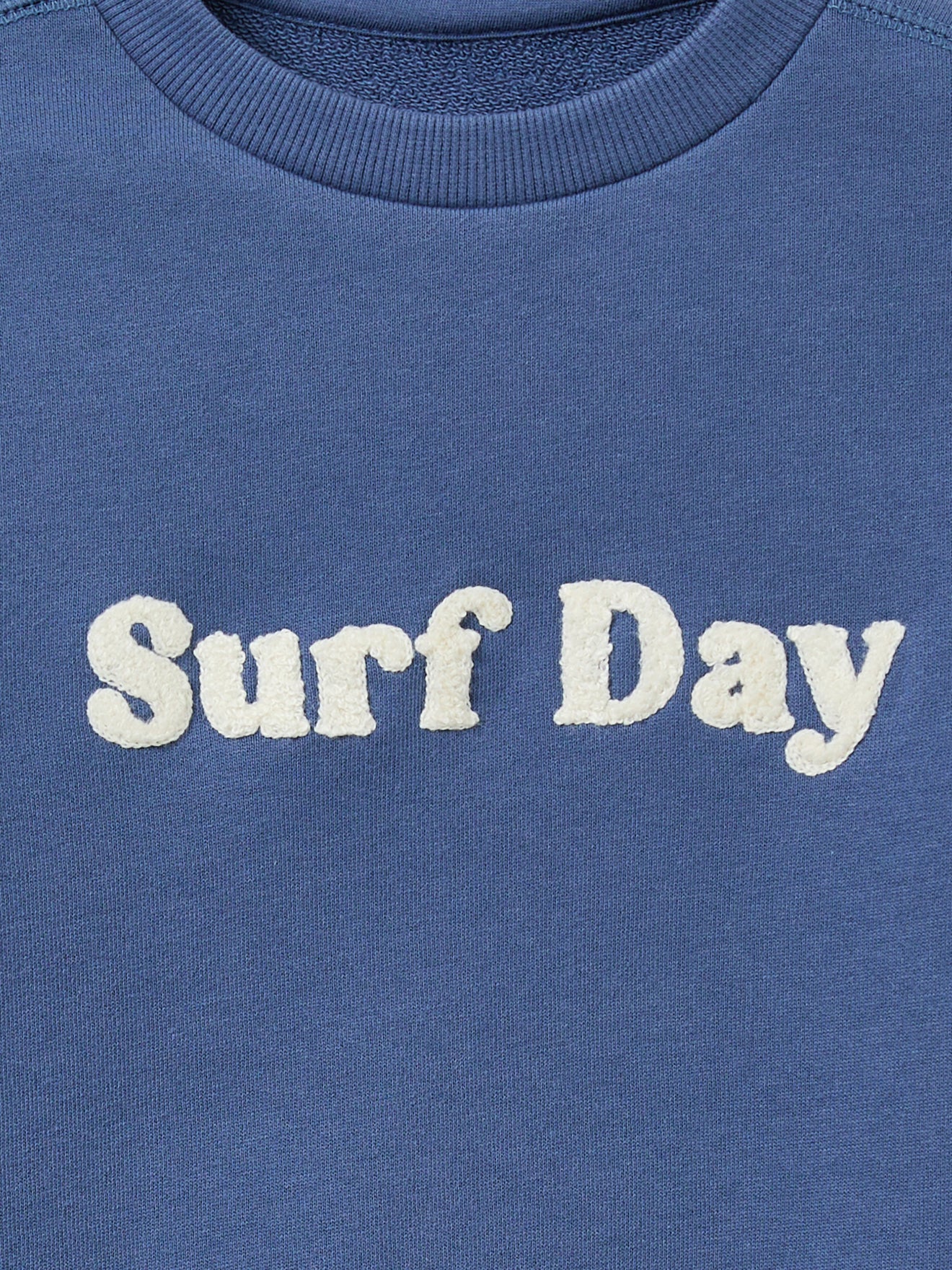 Boy's marled message sweatshirt in organic cotton