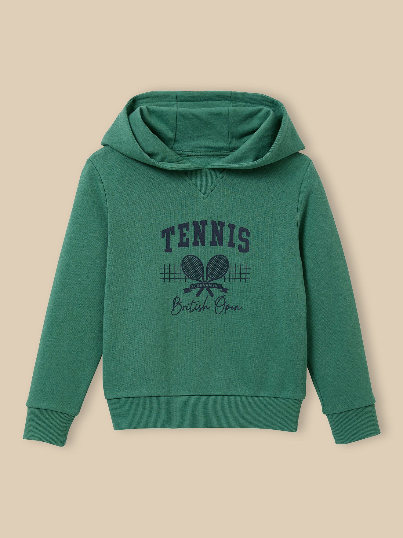 Boy's organic cotton hooded sweatshirt