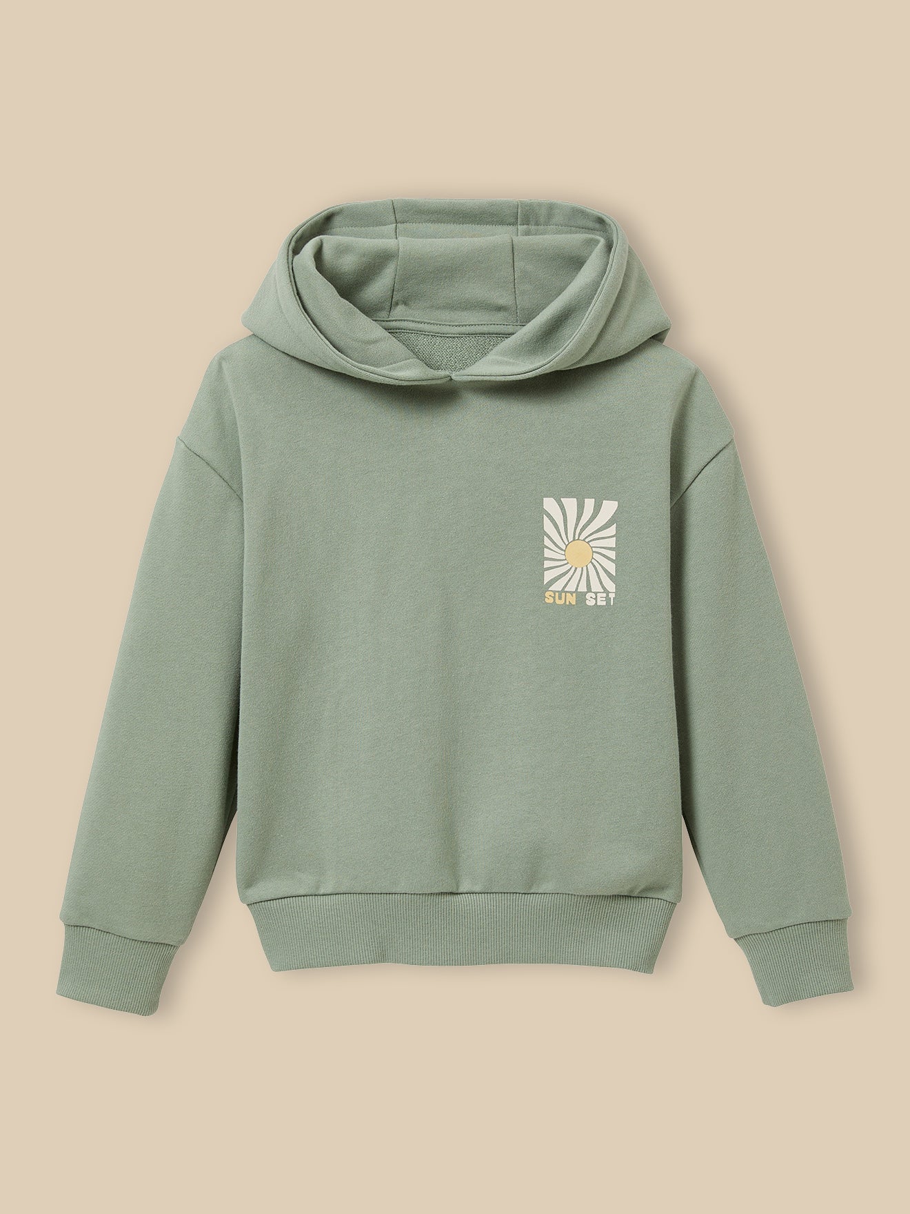 Boy's organic cotton hooded sweatshirt