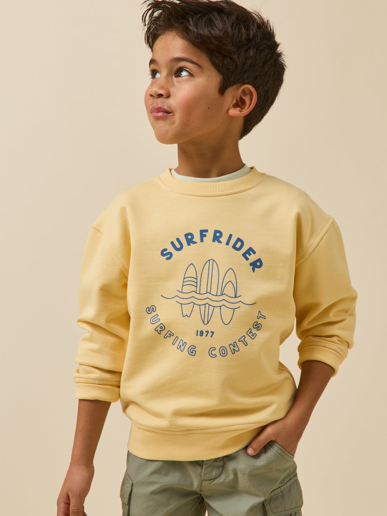 Boy's organic cotton surfer sweatshirt