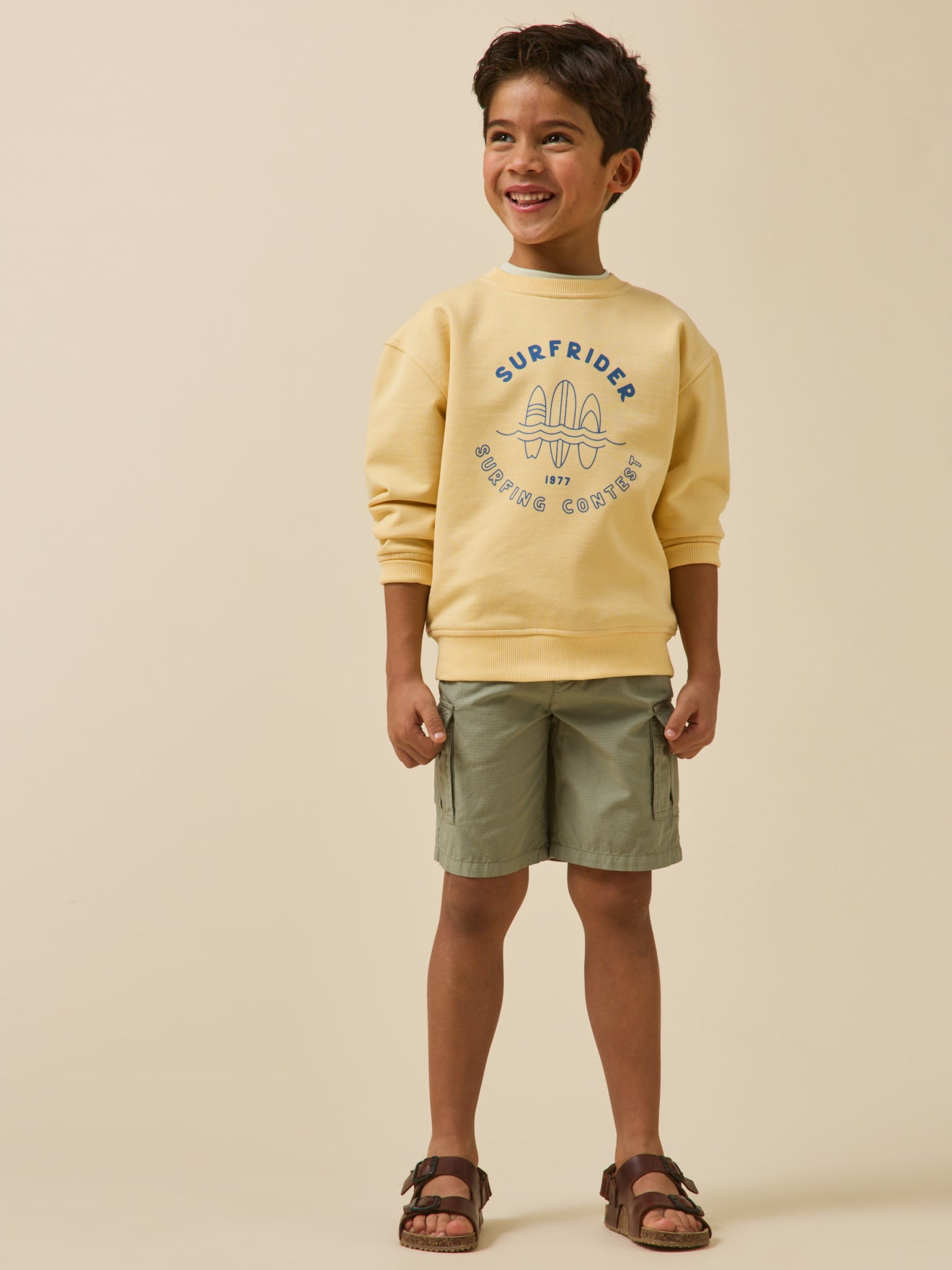 Boy's organic cotton surfer sweatshirt