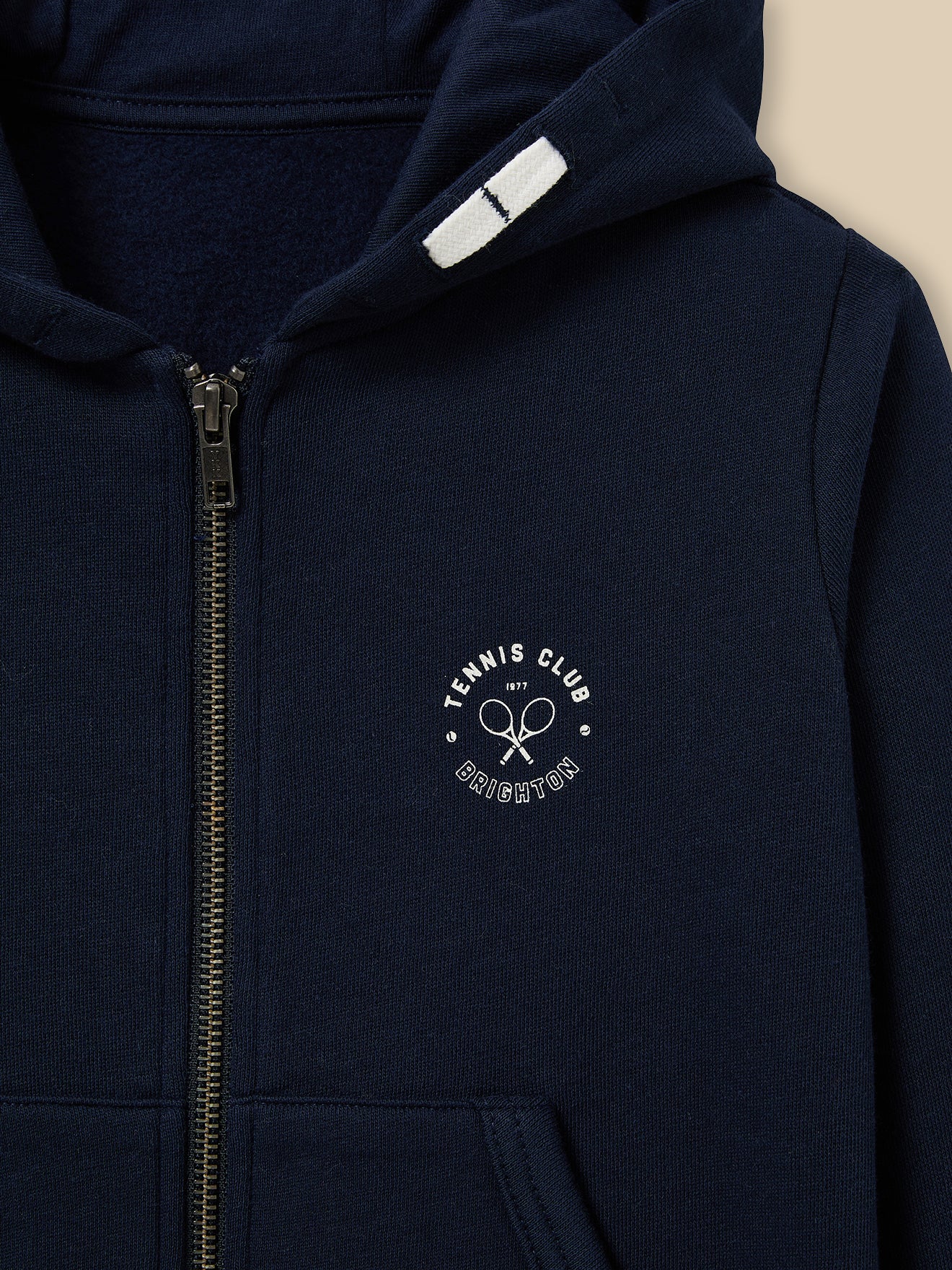 Boy's organic cotton sweatshirt with hood