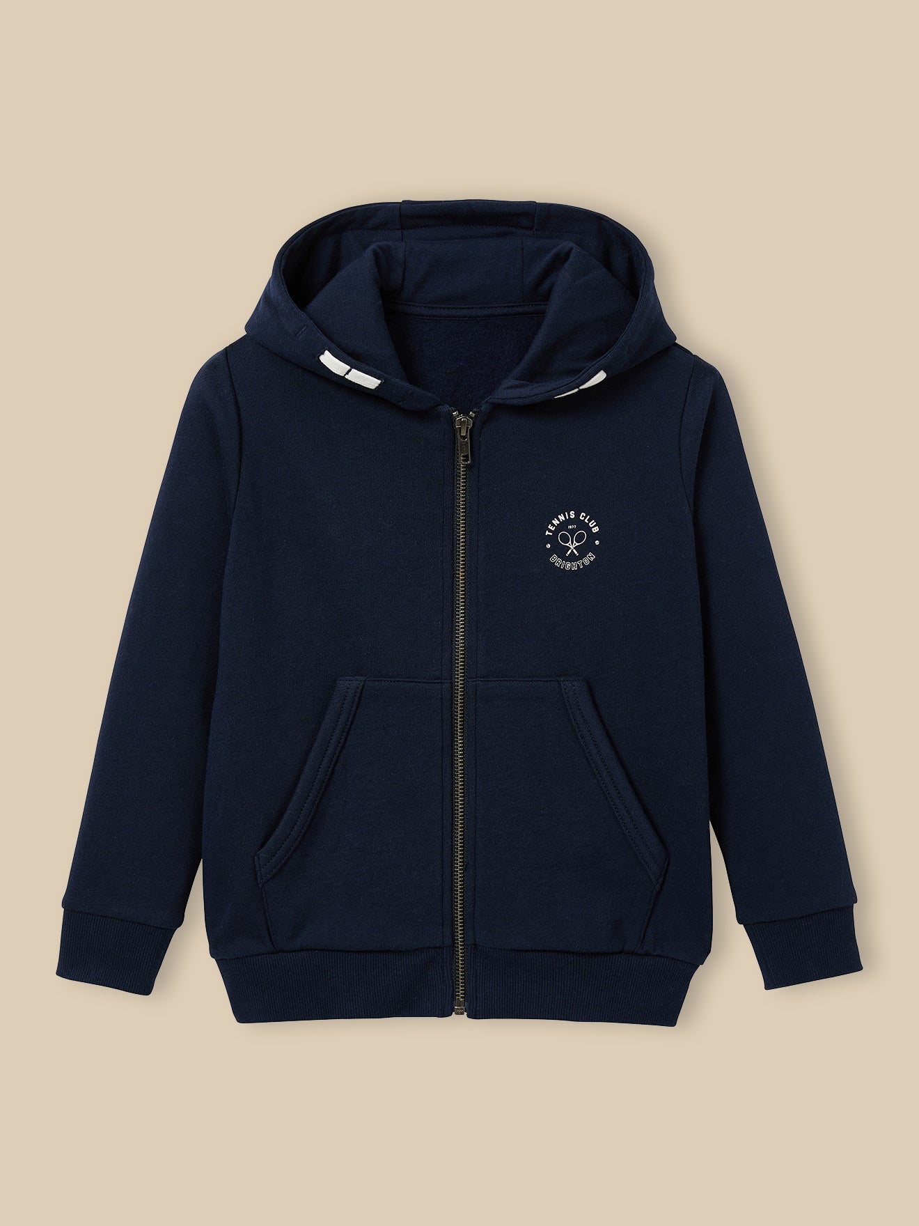 Boy's organic cotton sweatshirt with hood