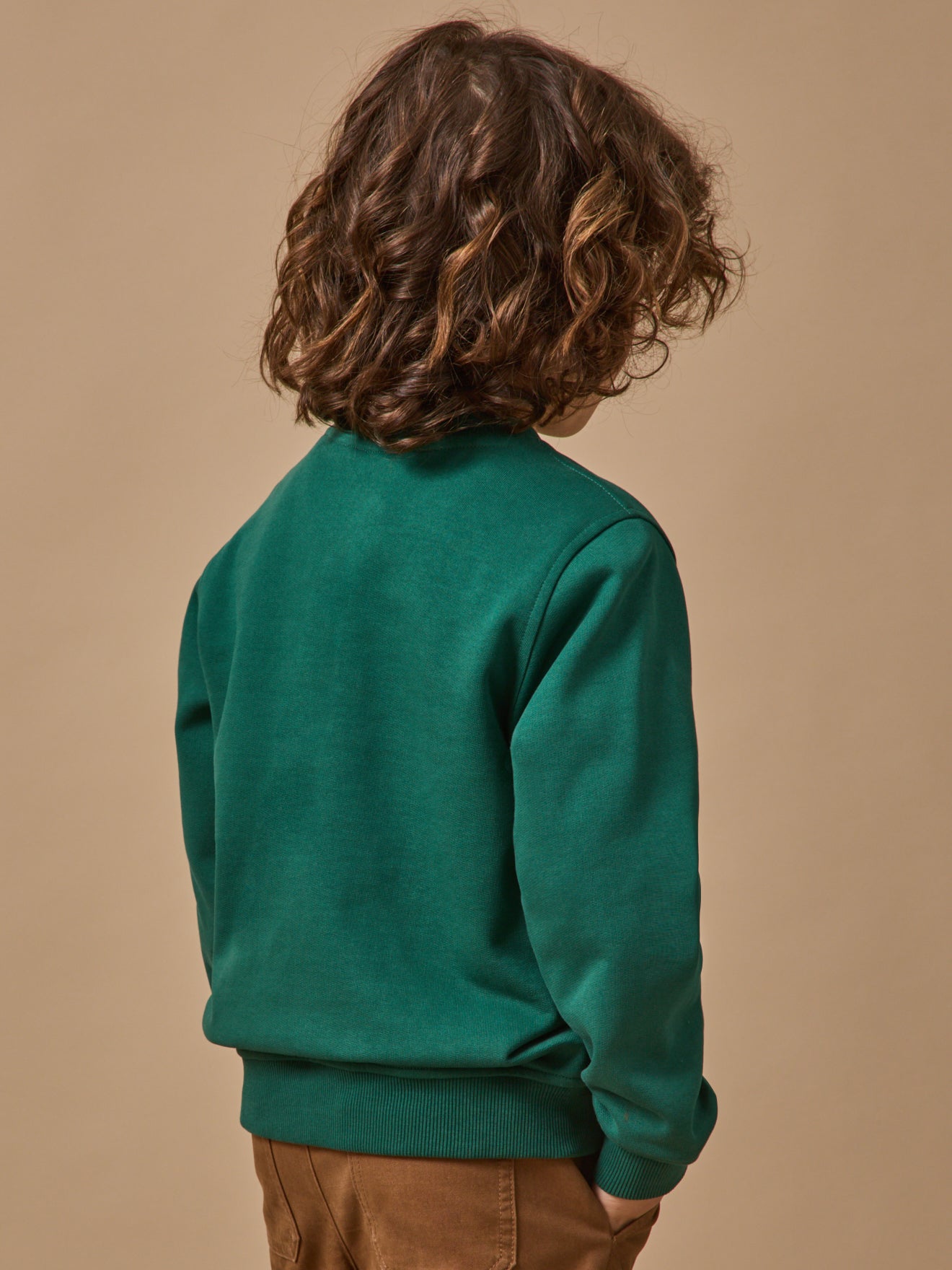 Boy's print organic cotton sweatshirt