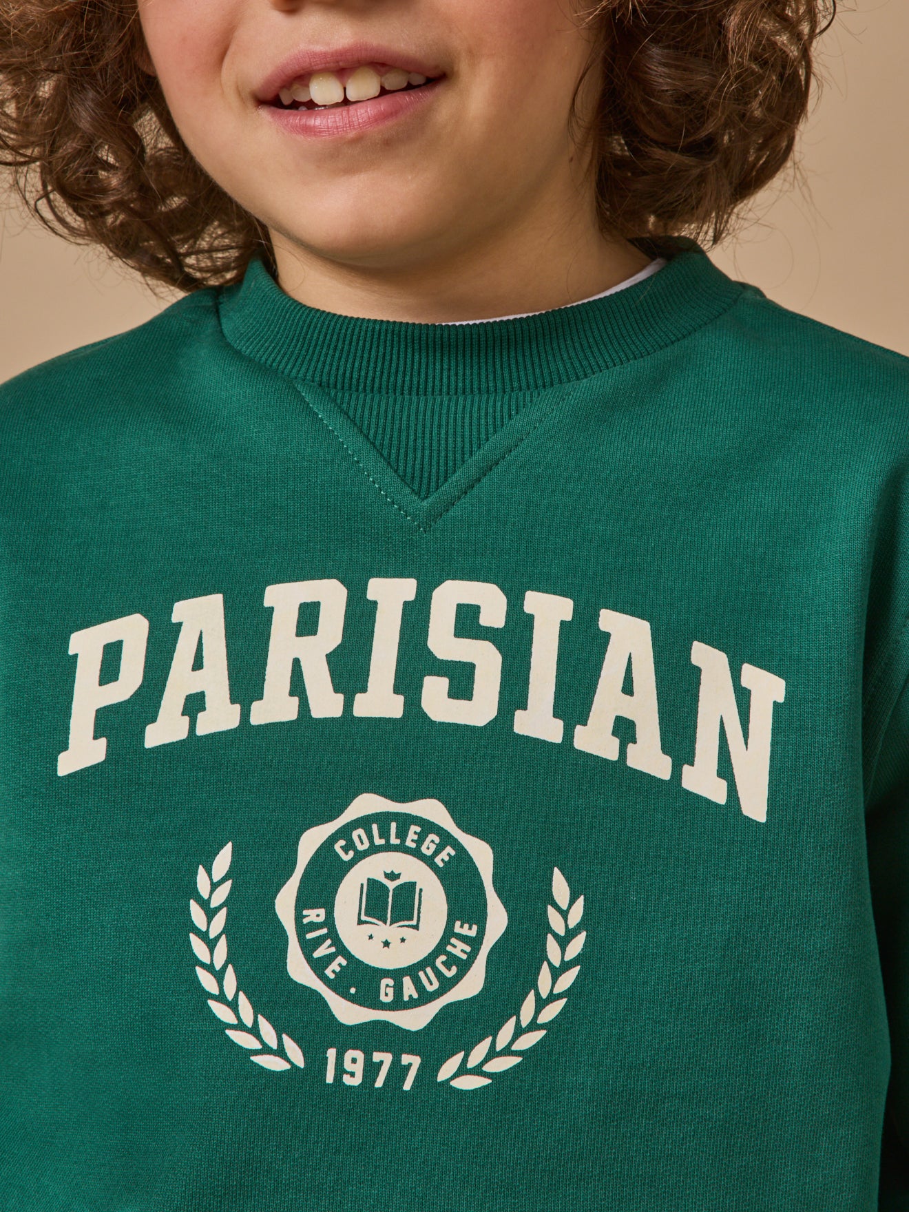 Boy's print organic cotton sweatshirt