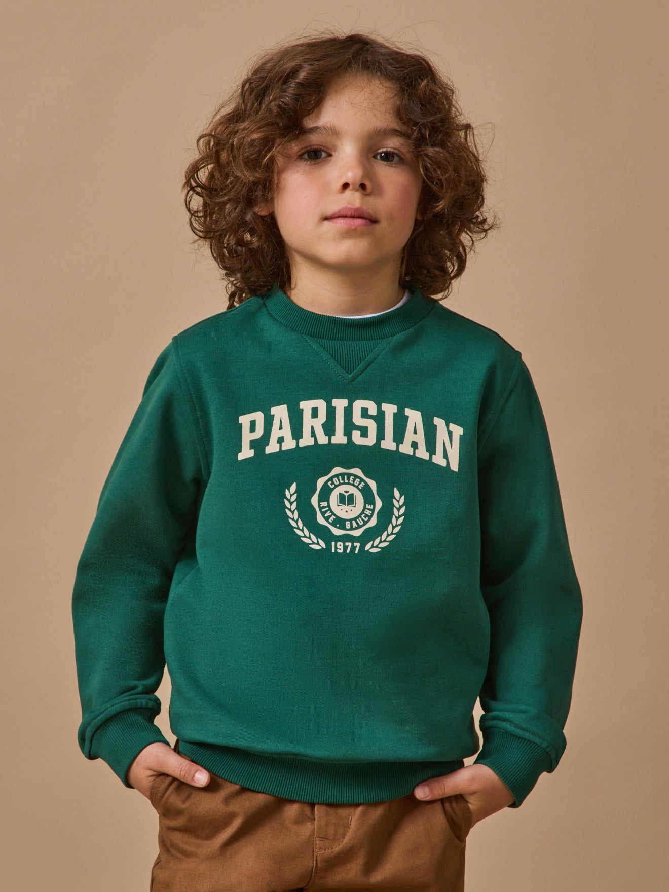 Boy's print organic cotton sweatshirt