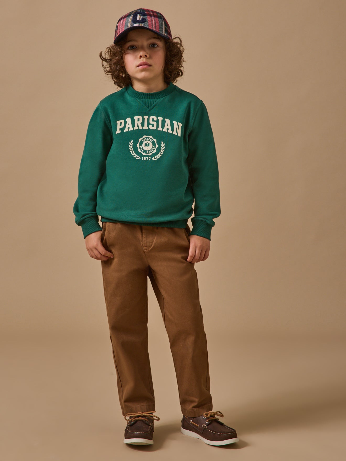 Boy's print organic cotton sweatshirt