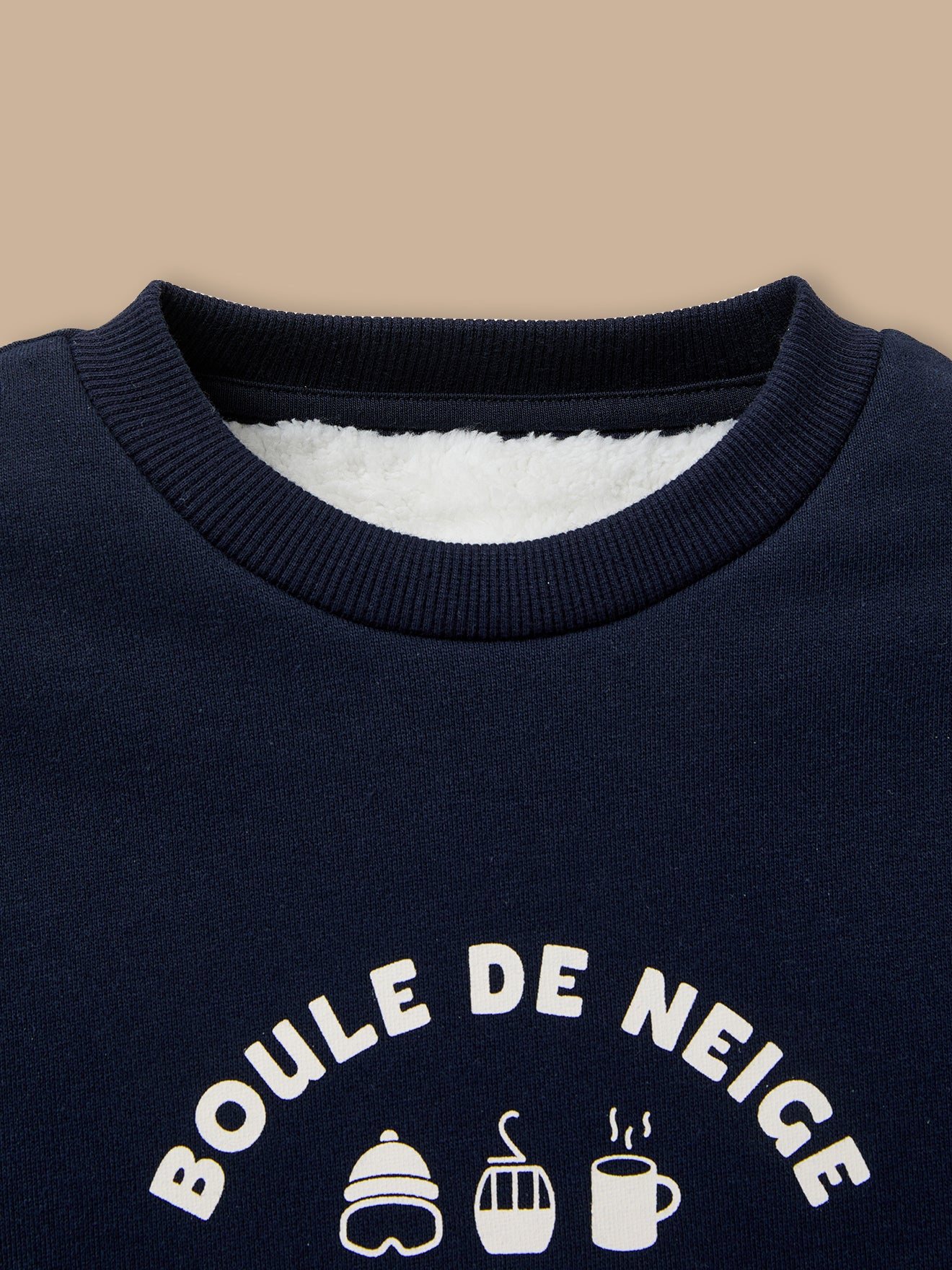 Boy's sherpa-lined sweatshirt