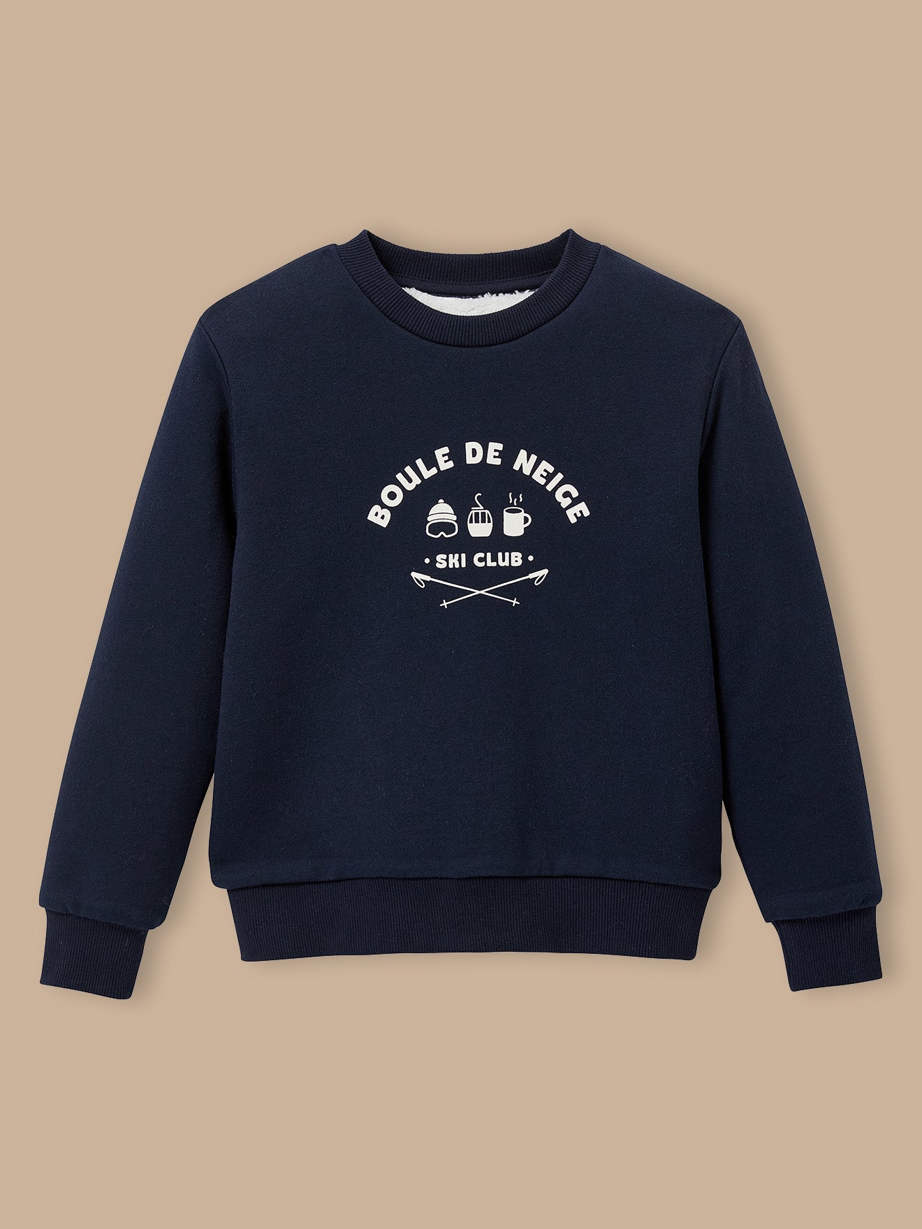 Boy's sherpa-lined sweatshirt