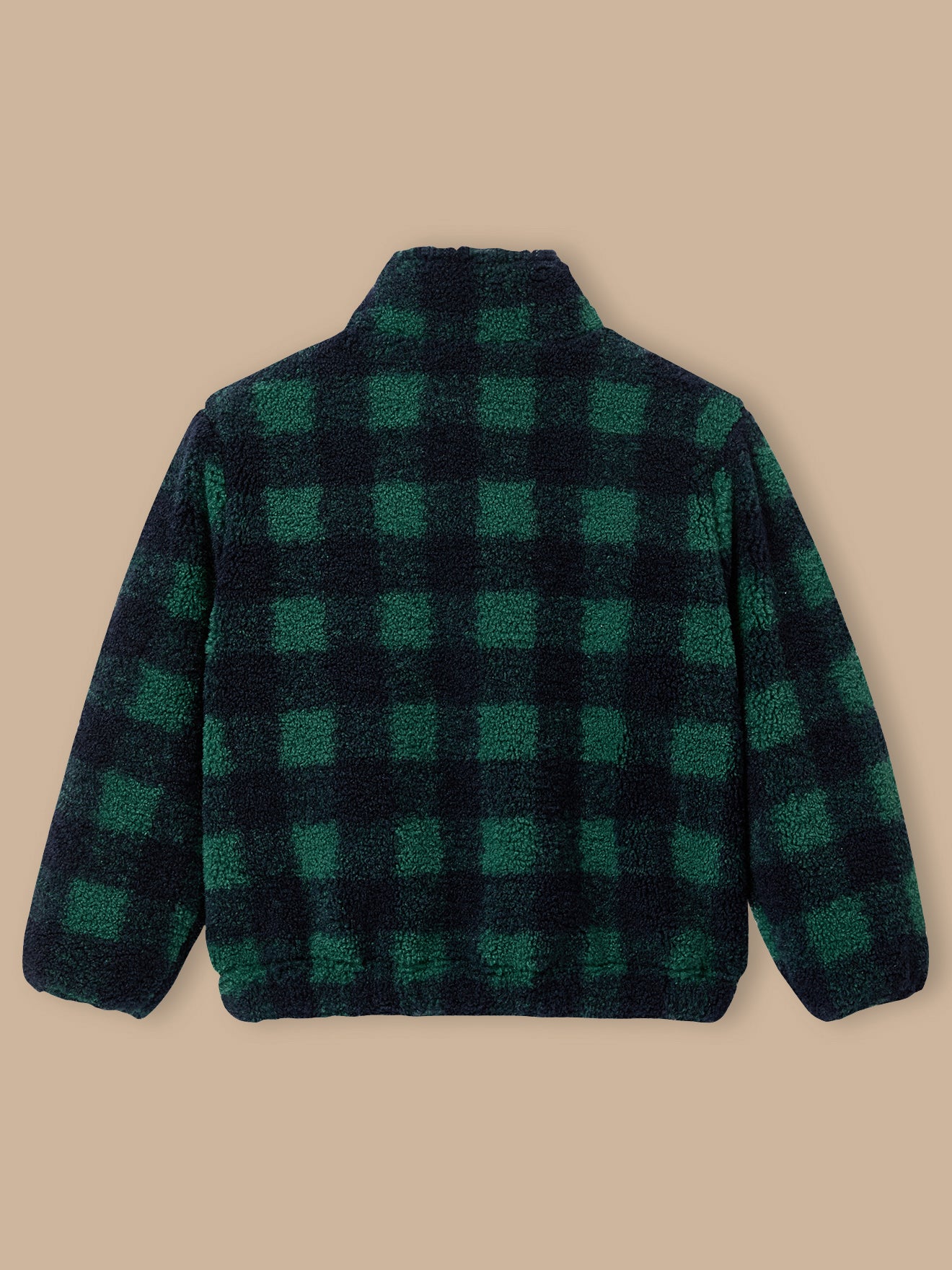 Boys' Checked Sherpa Jacket