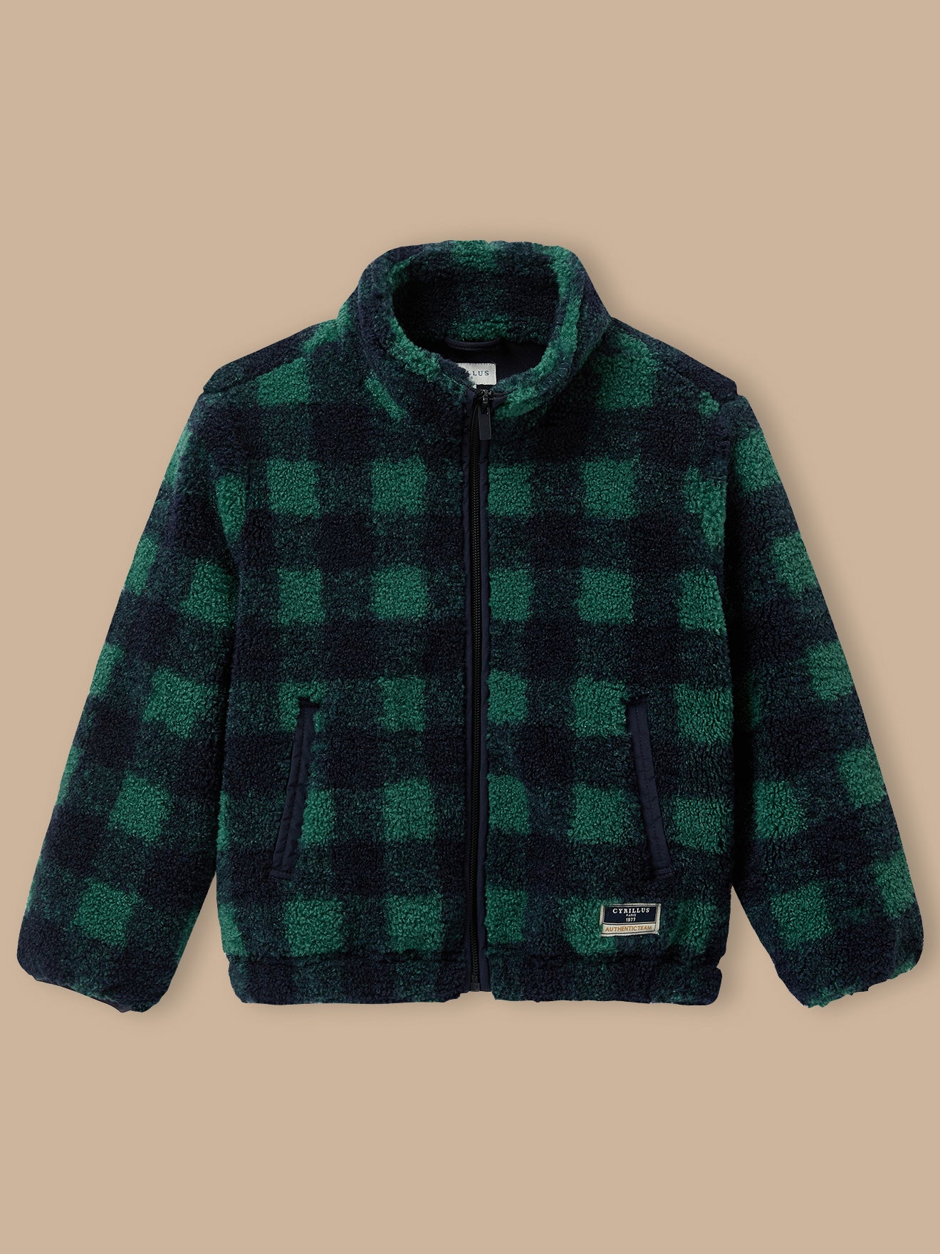Boys' Checked Sherpa Jacket