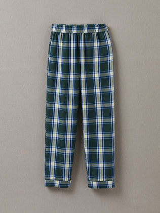Boy's check dual-fabric pyjamas