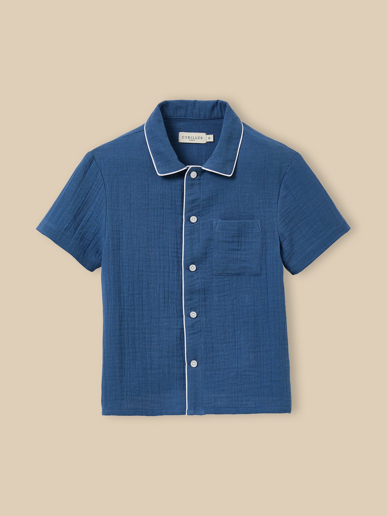 Boy's cotton gauze pyjamas with shorts