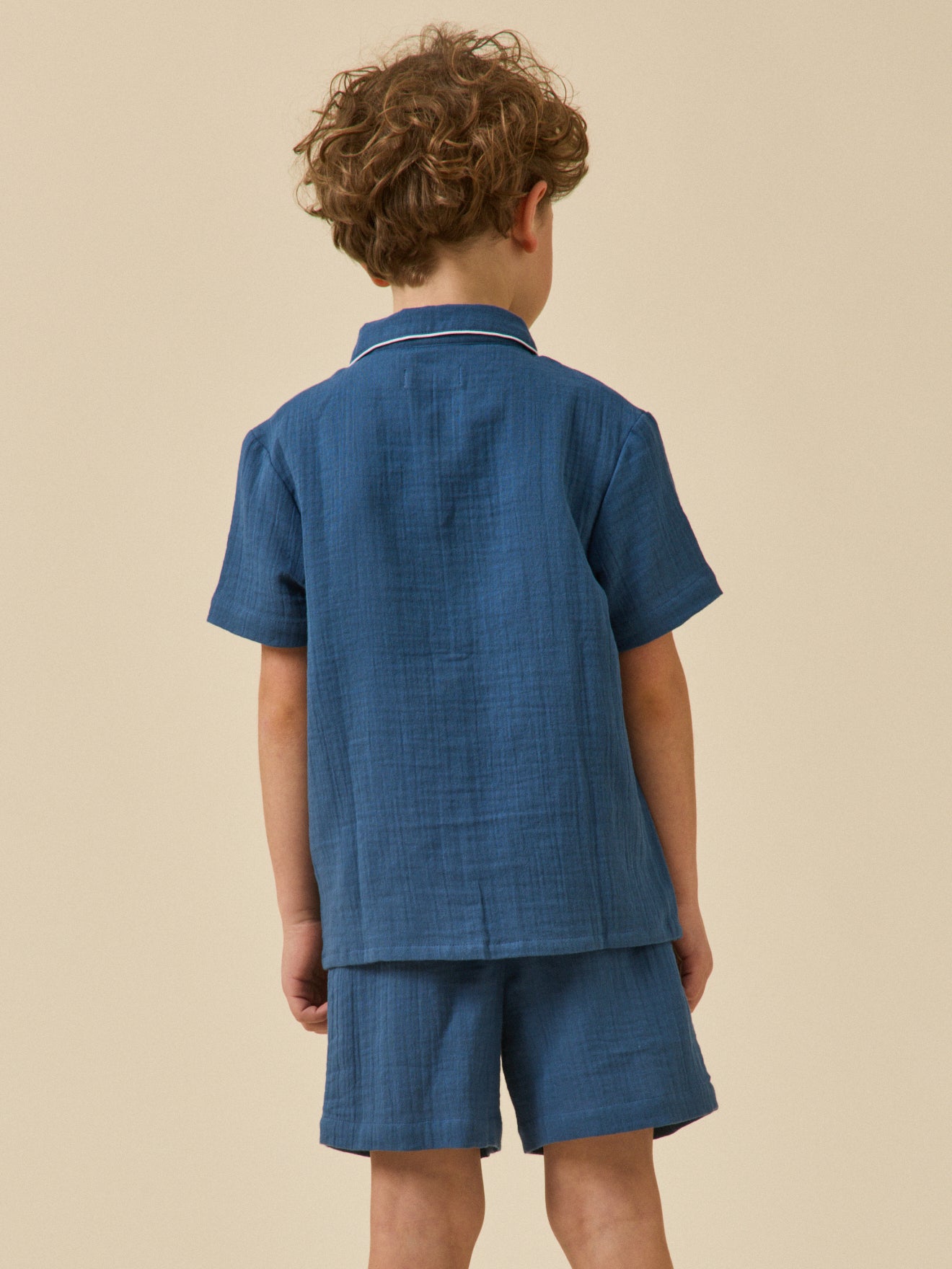 Boy's cotton gauze pyjamas with shorts