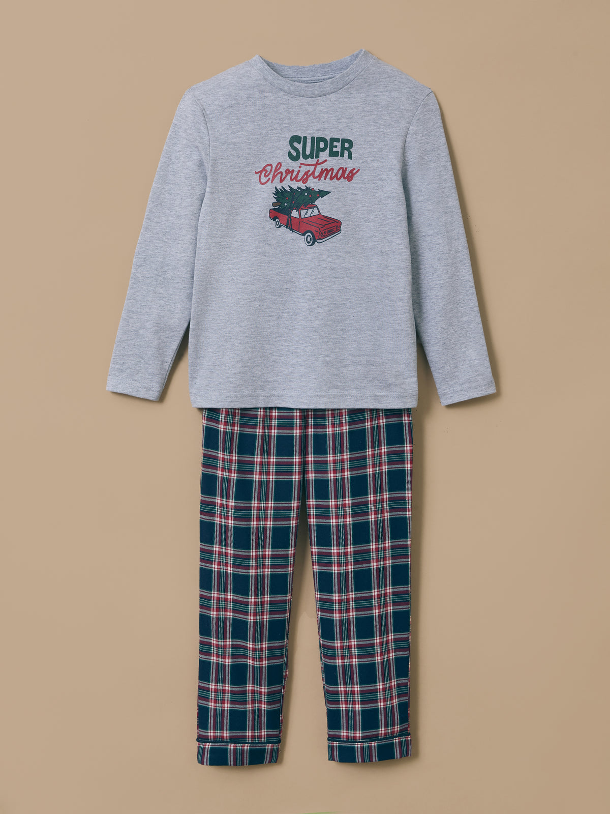Boy's Christmas print pyjamas