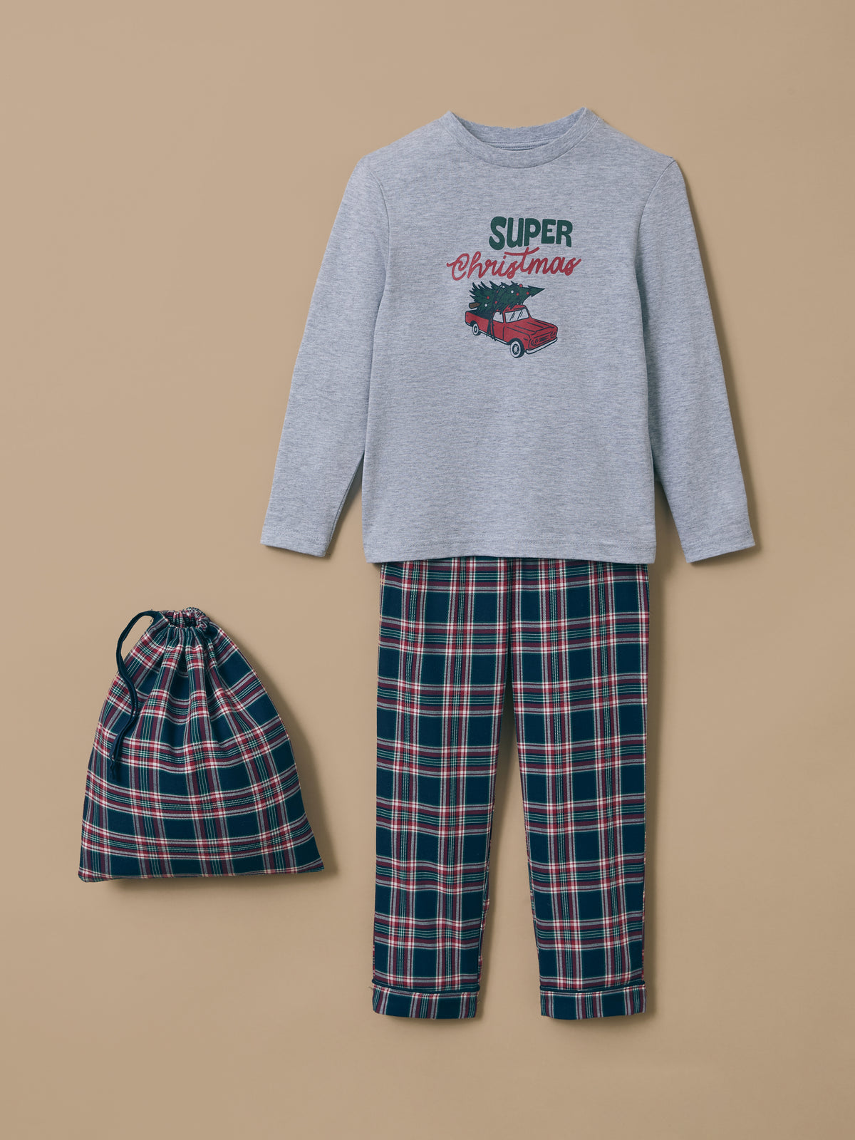 Boy's Christmas print pyjamas