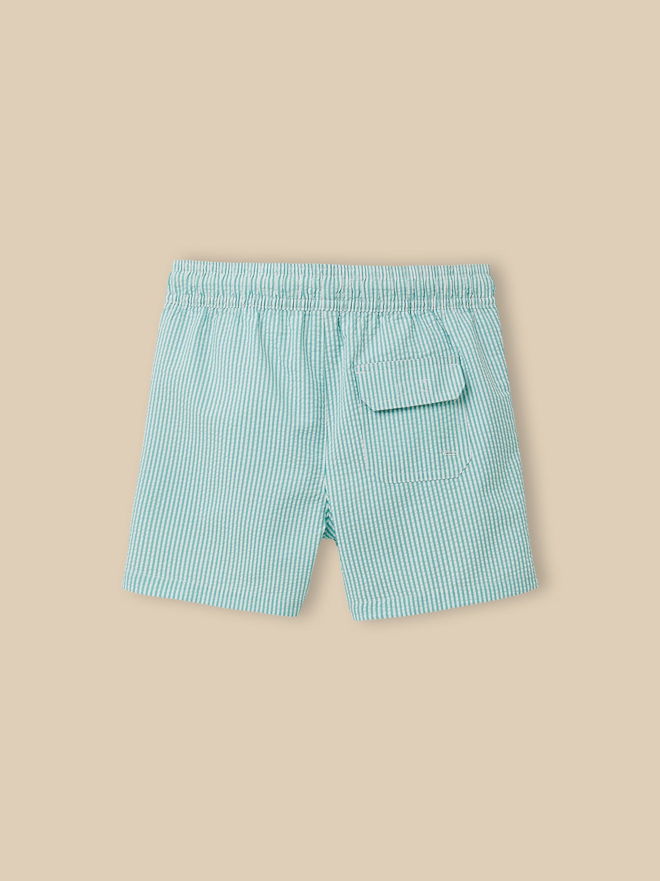 Boy's seersucker bathing shorts