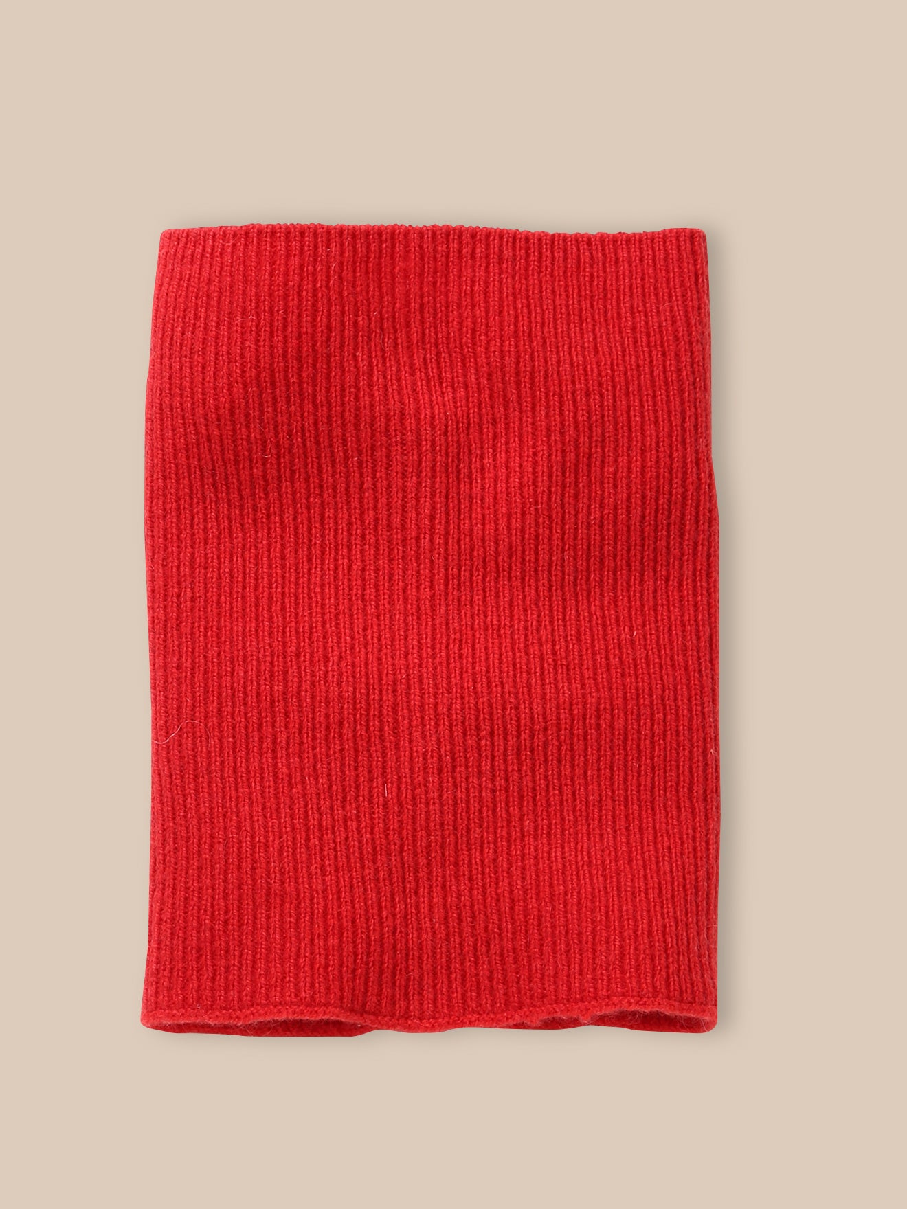 Children's ribbed merino wool snood