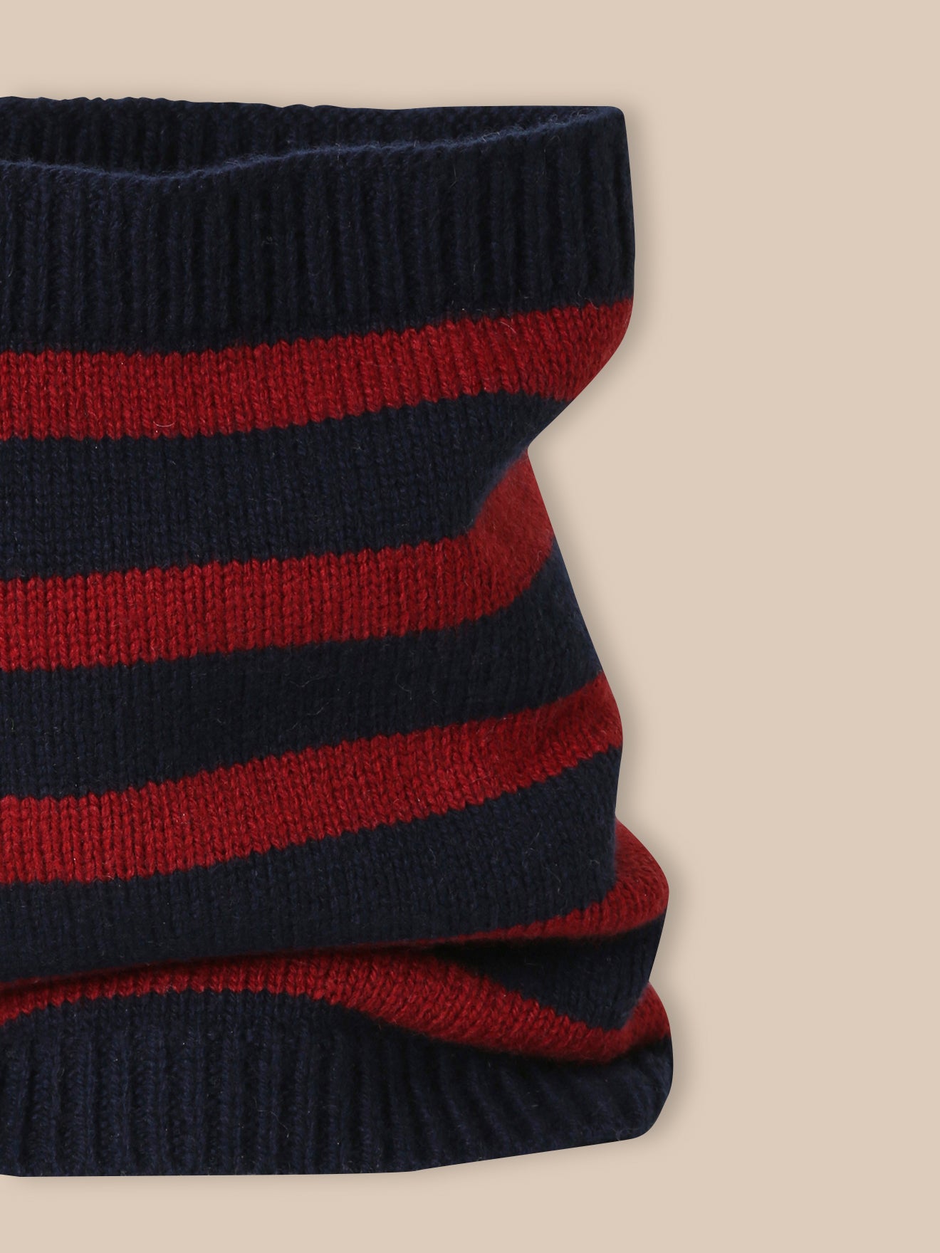 Boy's striped wool snood