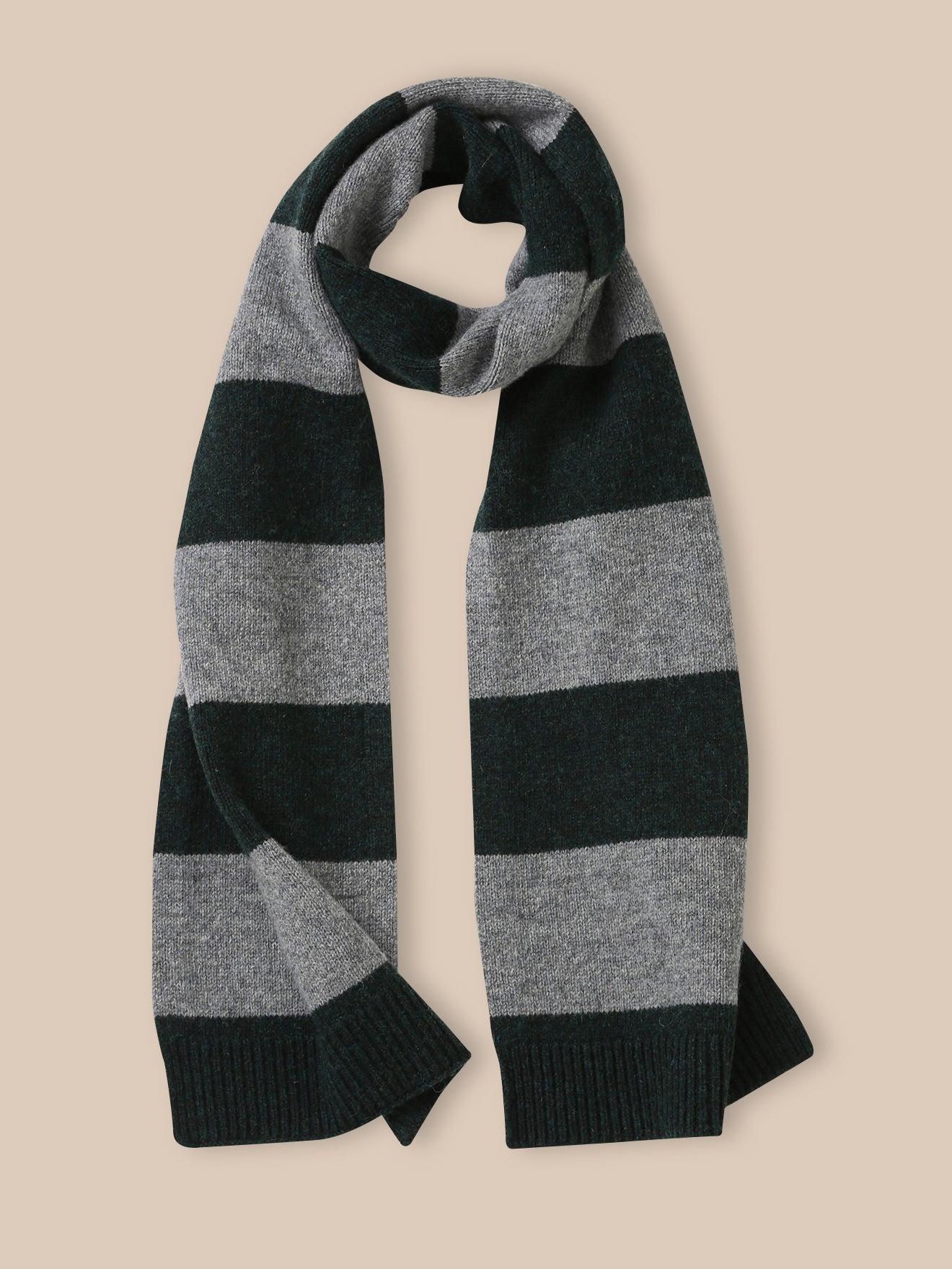 Boy's striped wool scarf