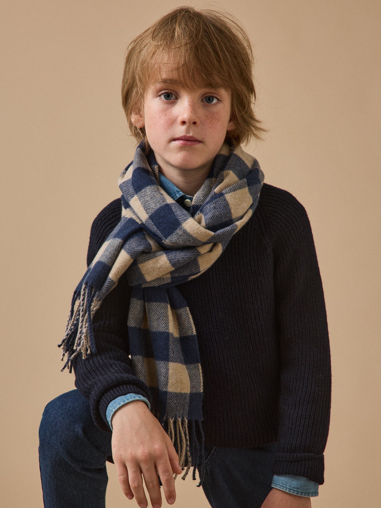 Écharpe carreaux enfant