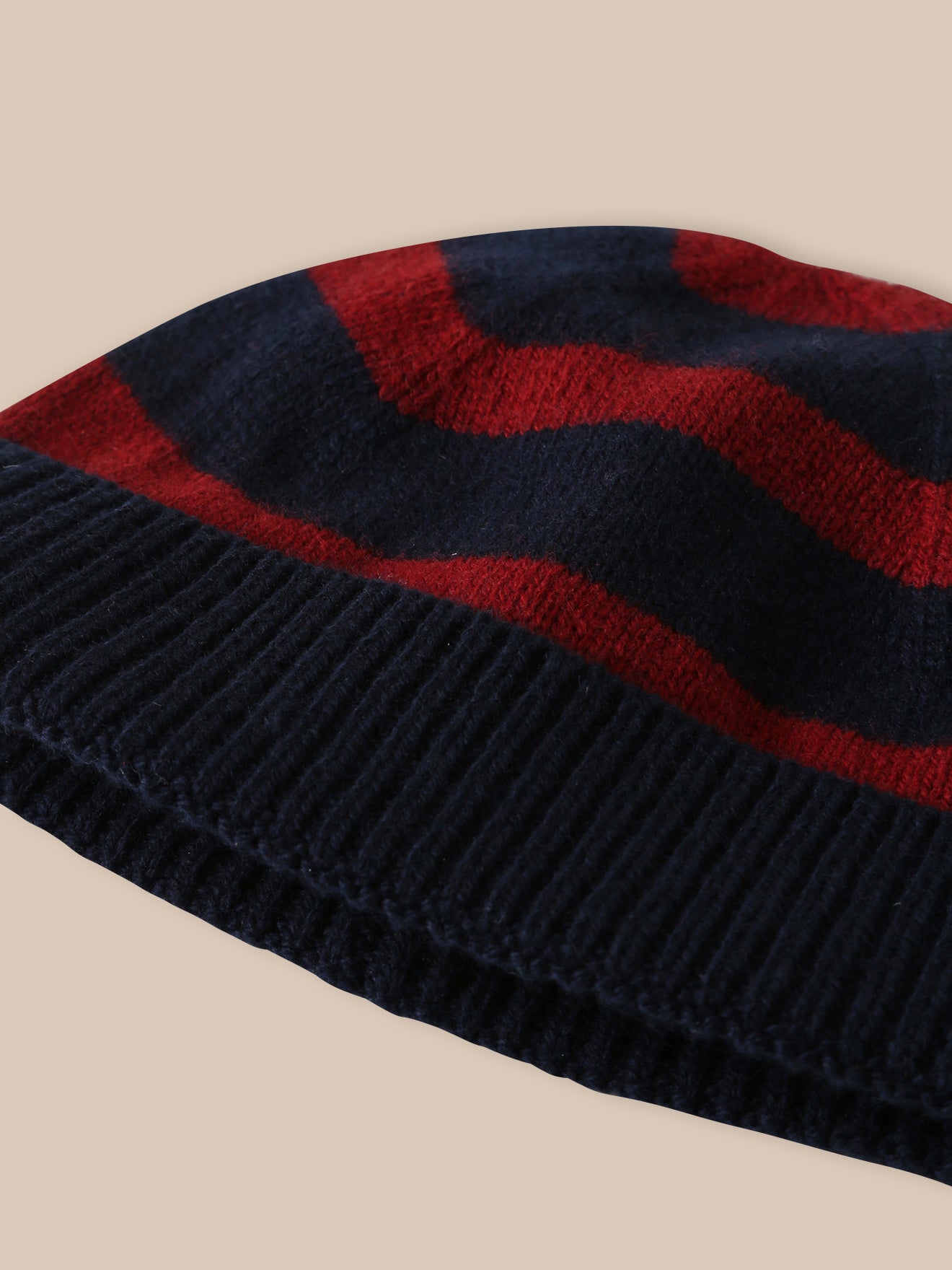 Boy's striped wool hat