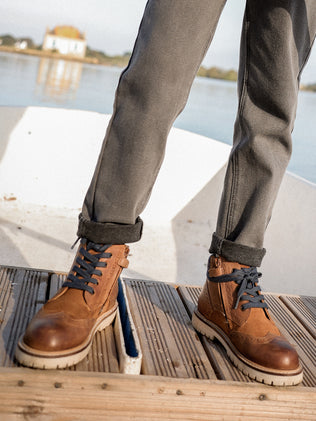 Boy's leather ankle boots