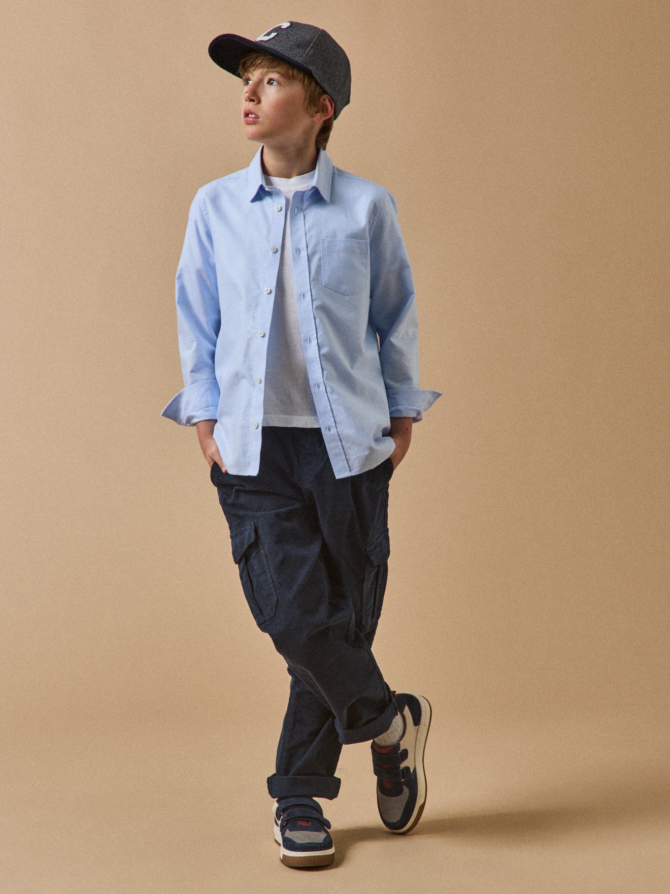 Boy's leather trainers