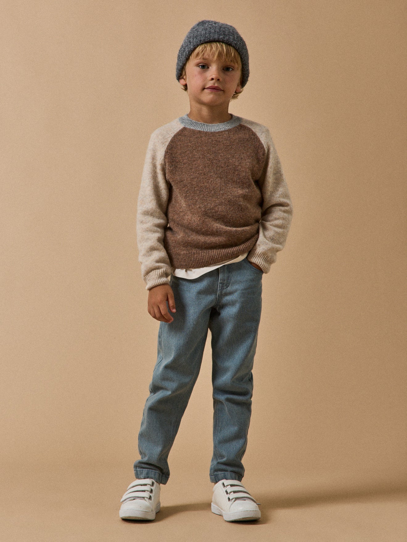 Boy's leather trainers