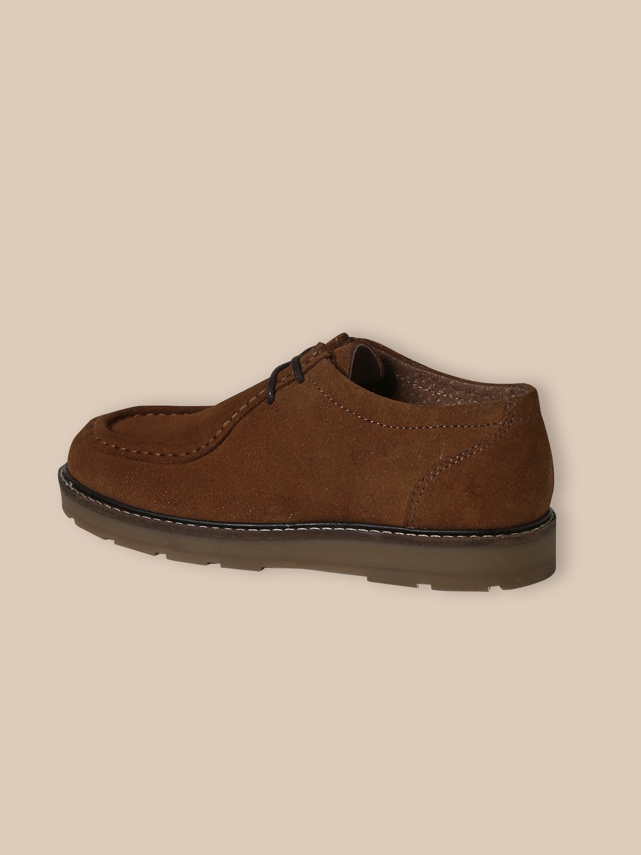 Derbies à lacets croûte de cuir Garçon