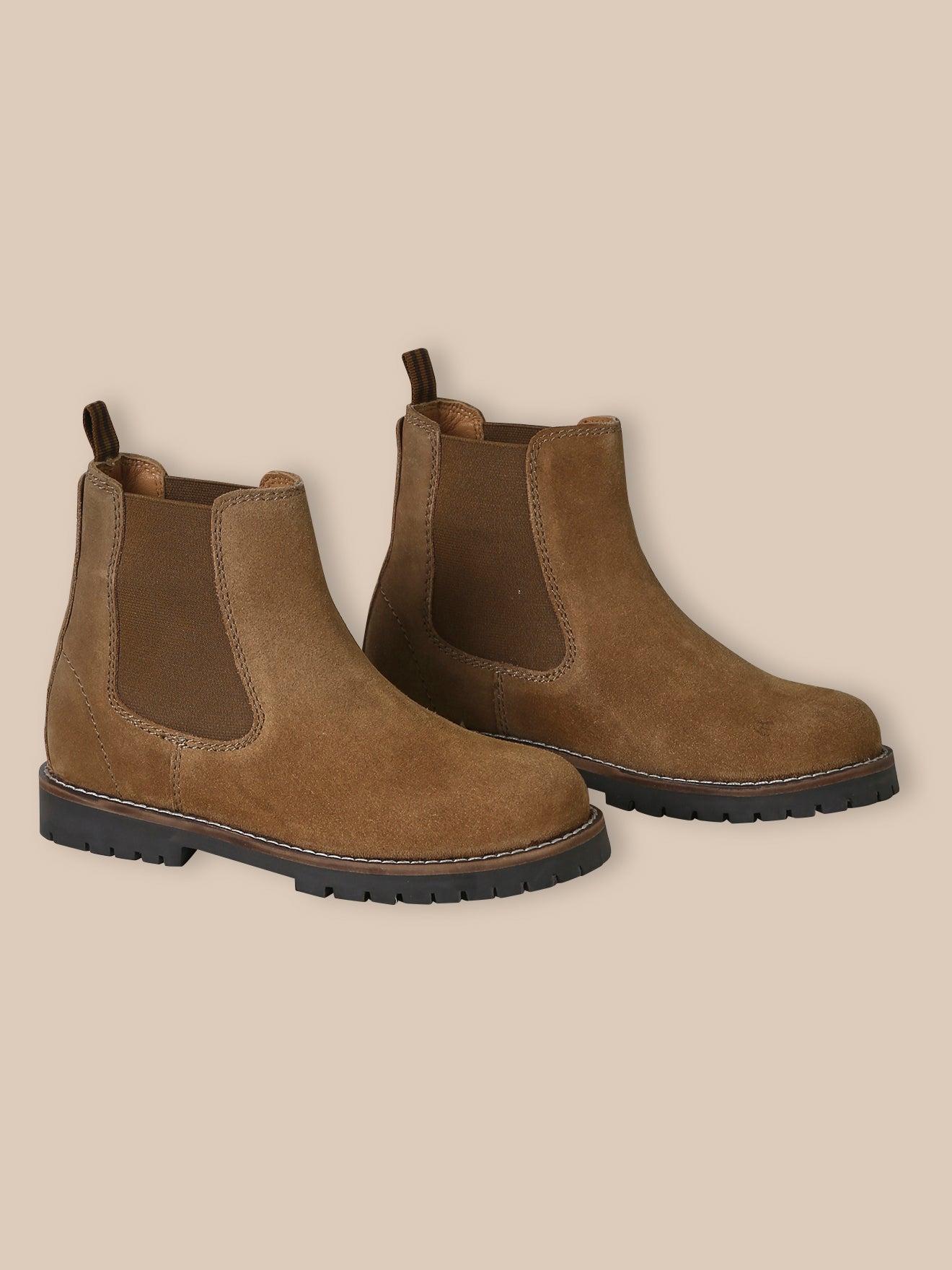 Boy's split leather Chelsea boots