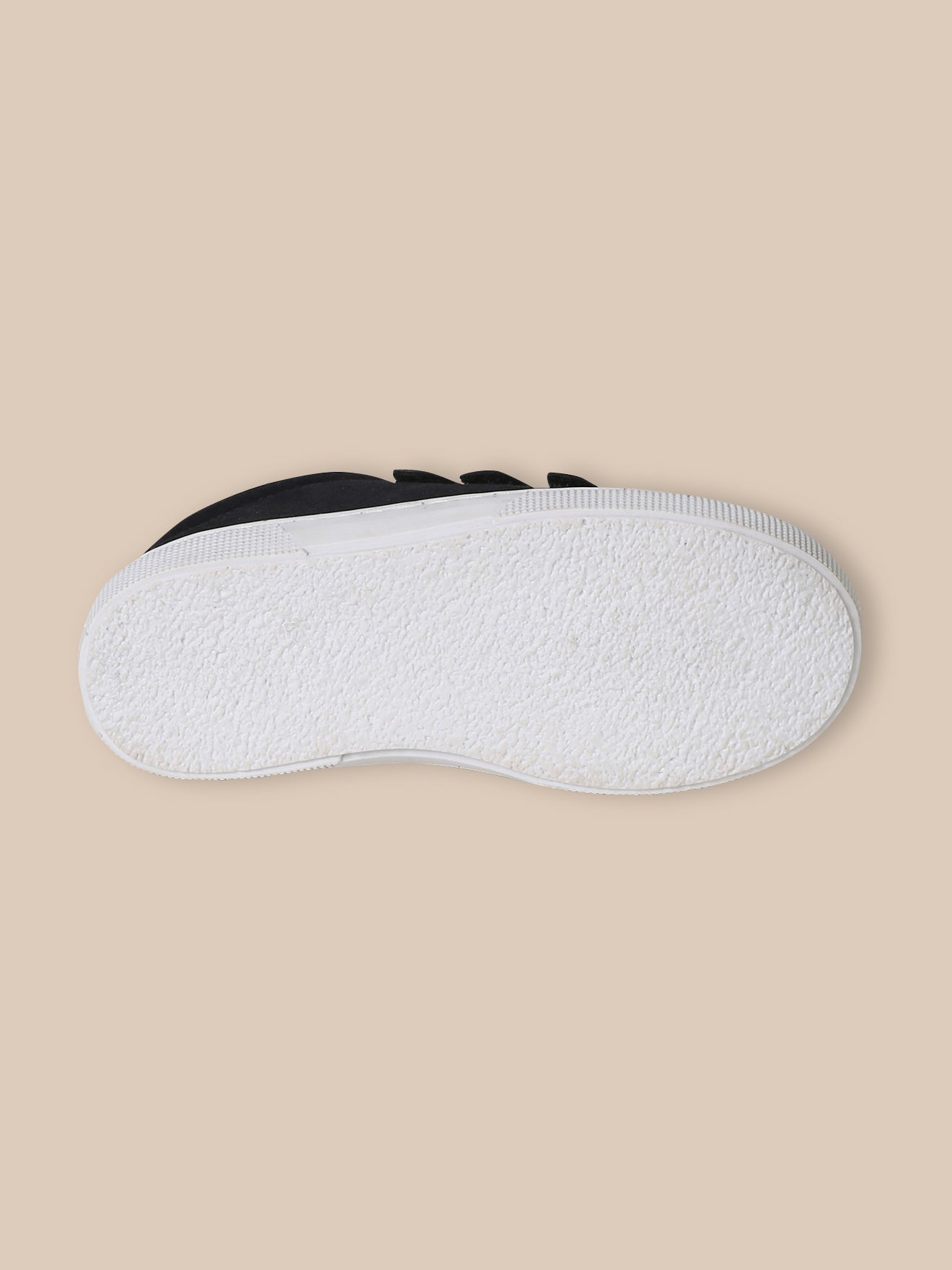 Boy's low split leather trainers