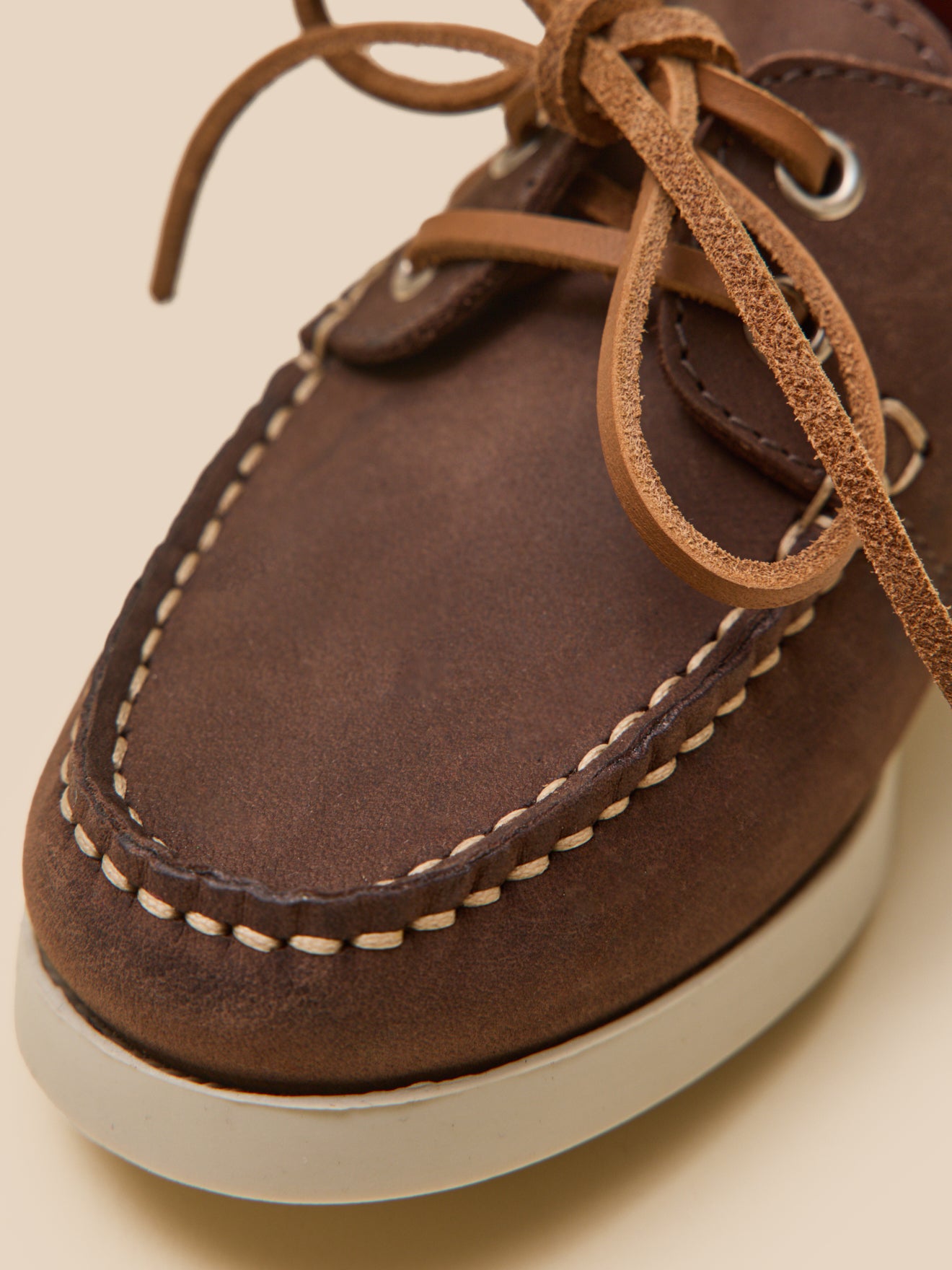 Chaussures bateau en cuir Garçon