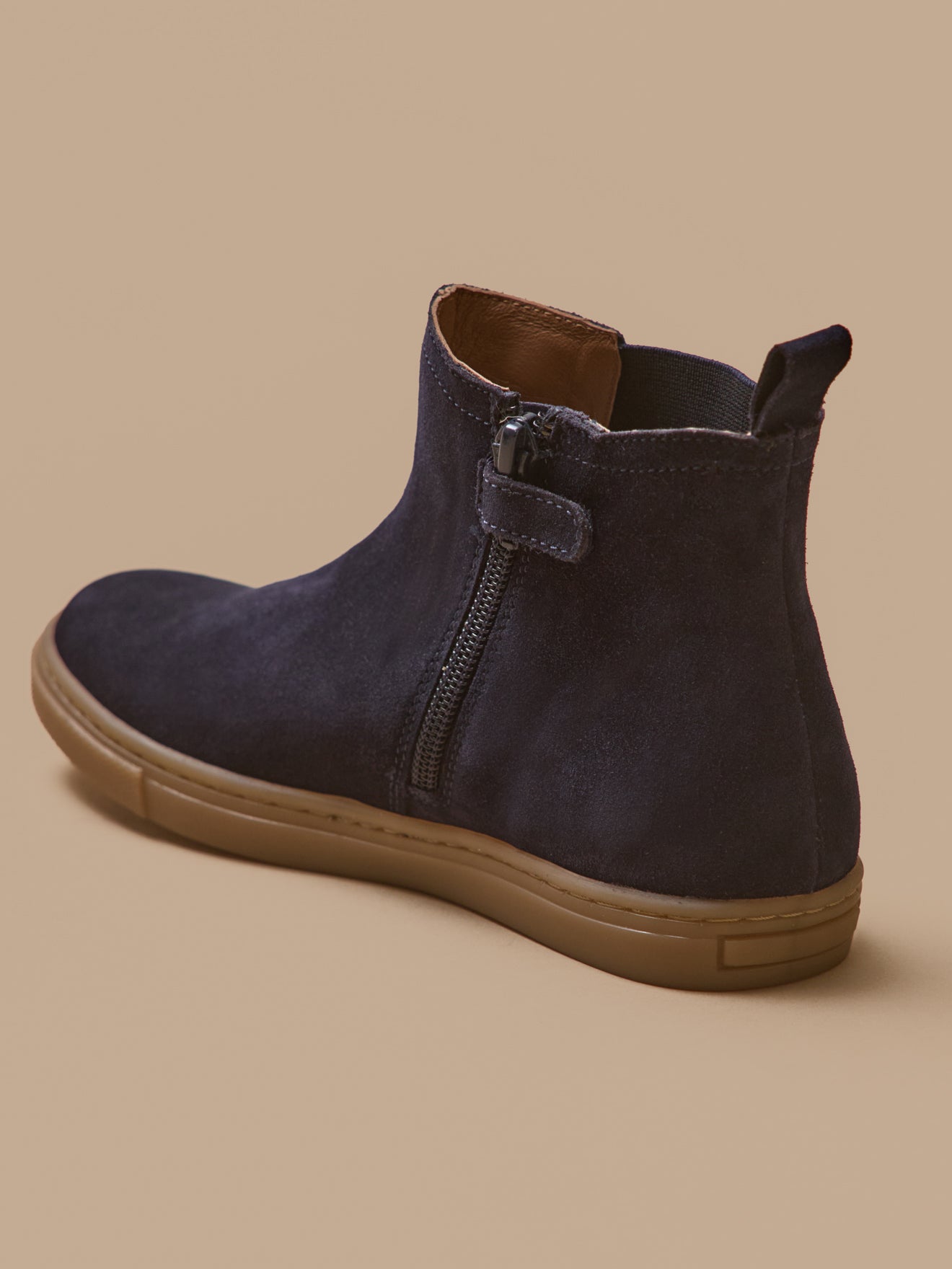Boots chelsea cuir suédé garçon