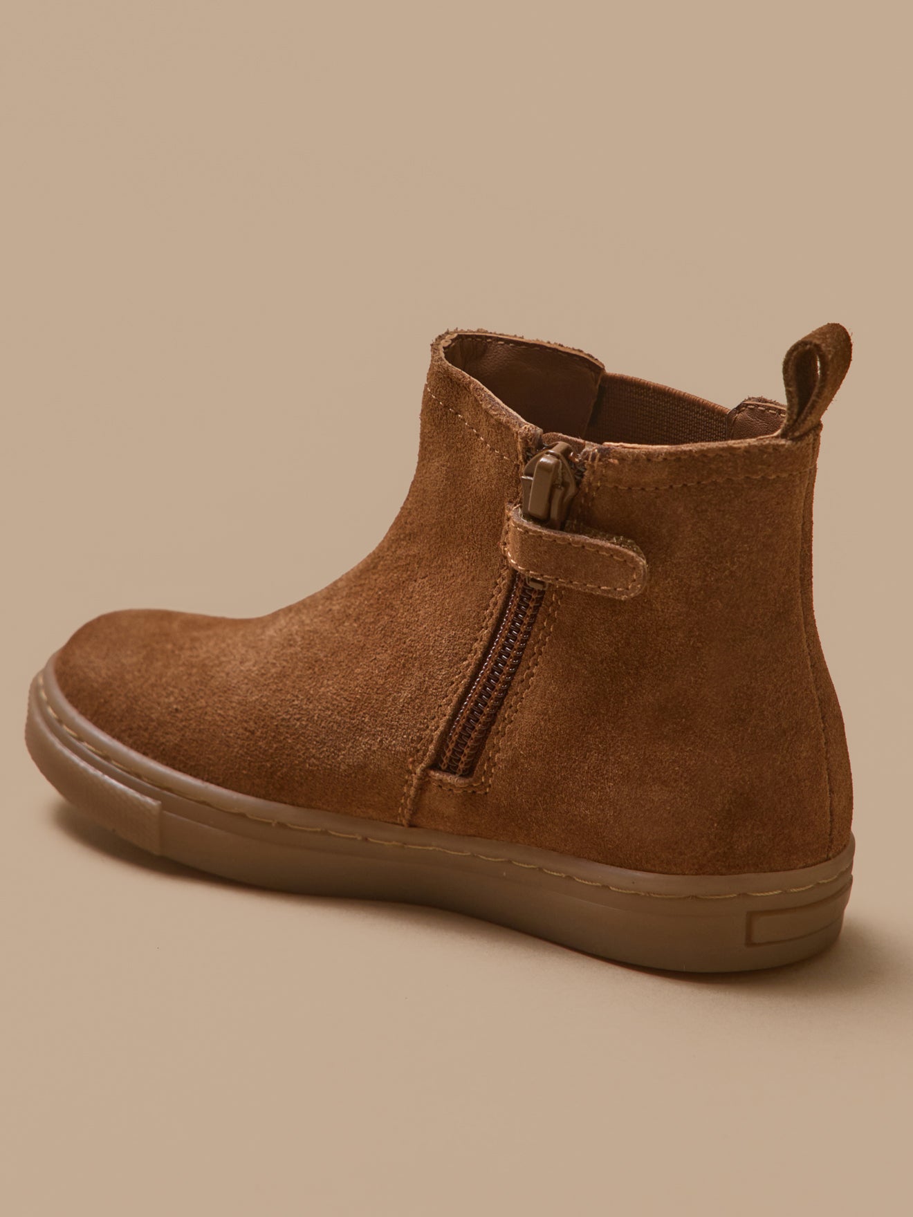 Boots chelsea cuir suédé garçon