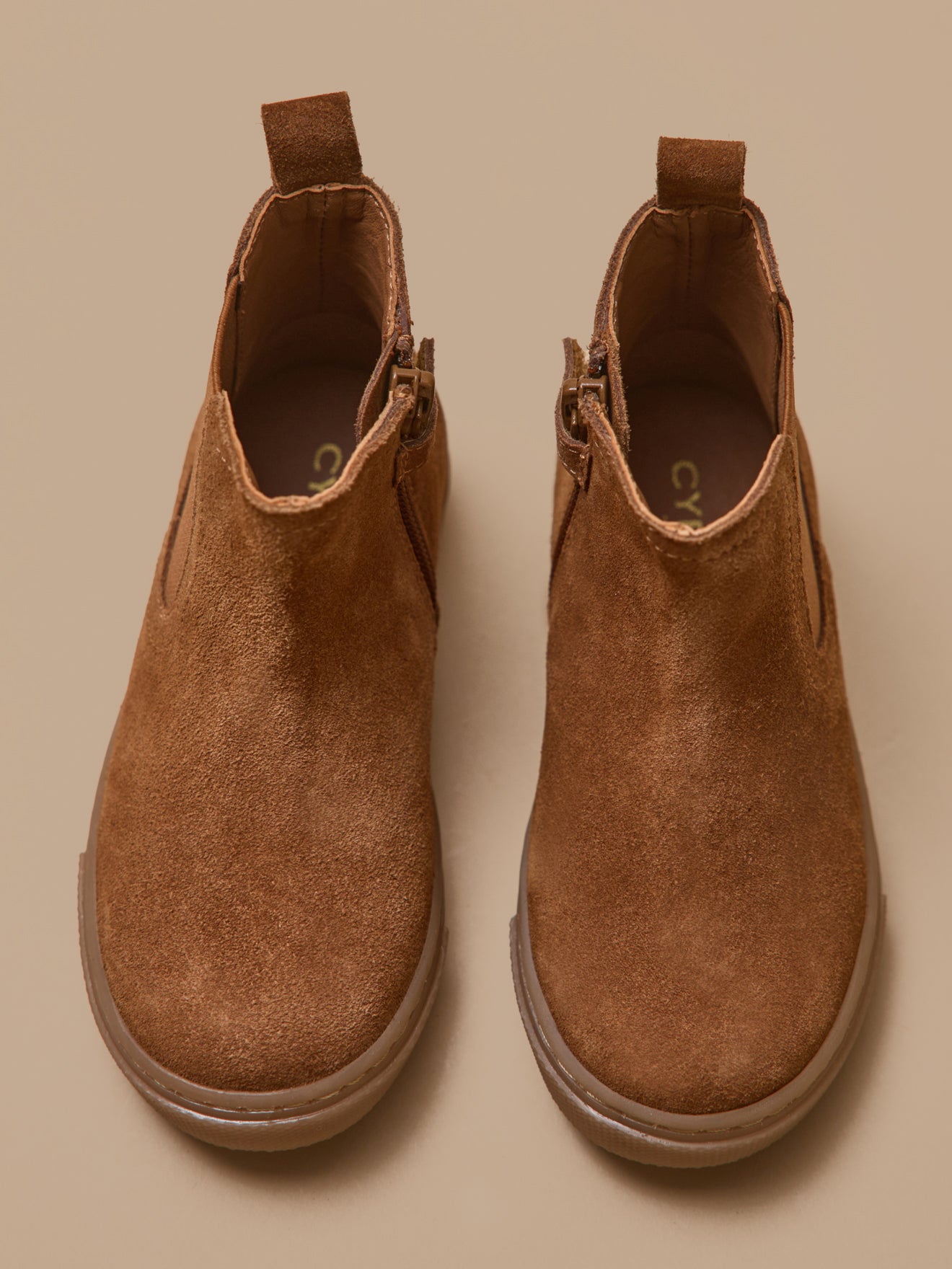 Boots chelsea cuir suédé garçon
