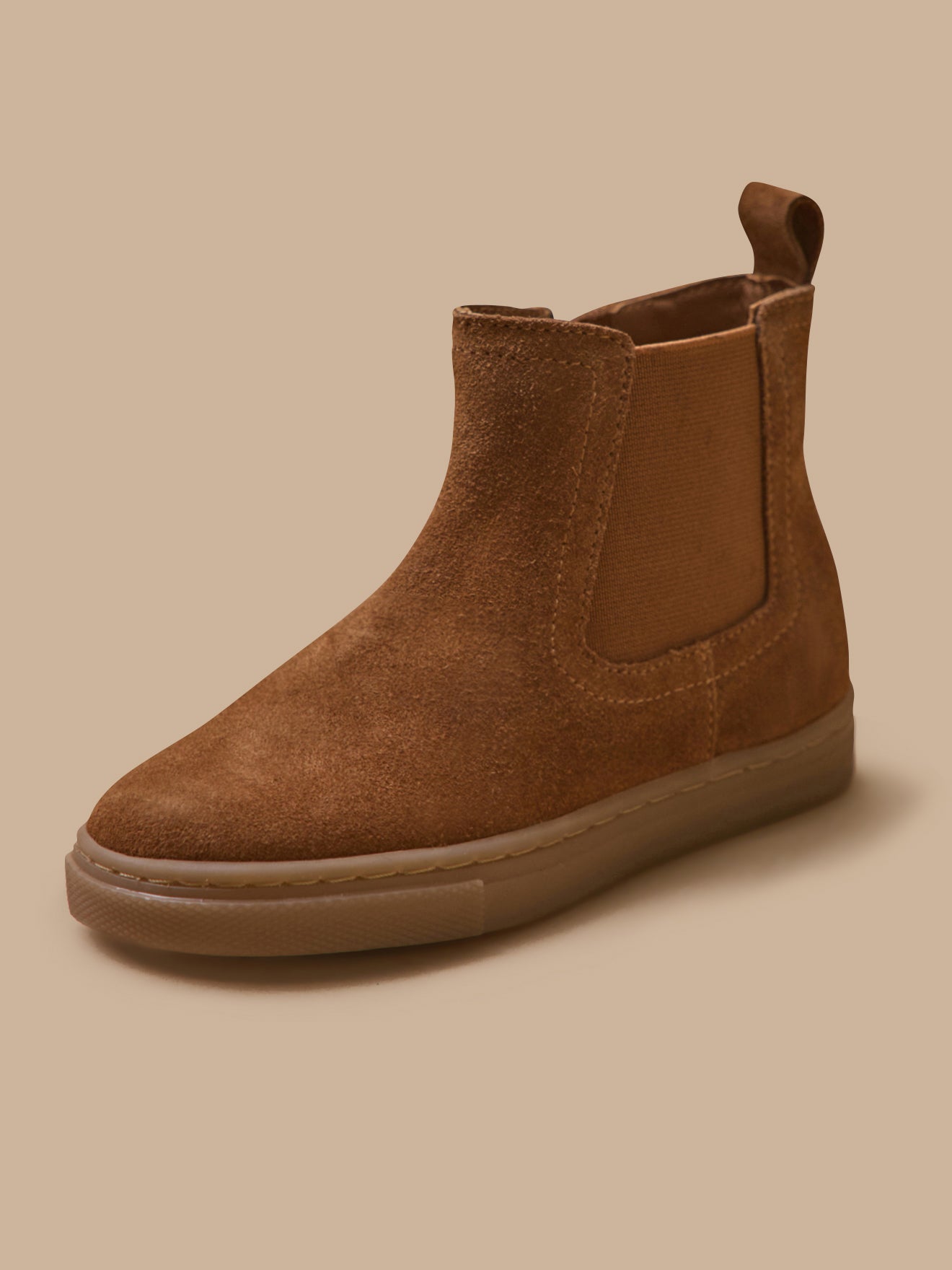 Boots chelsea cuir suédé garçon