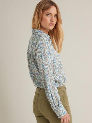 Women's floral print shirt - Limited Collection - Made with Liberty Fabric.