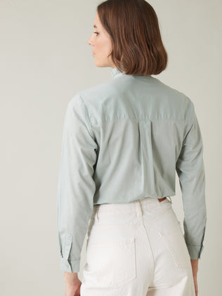 Women's blouse with frilly collar