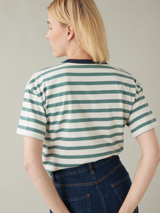 Women's stripe organic cotton T-shirt
