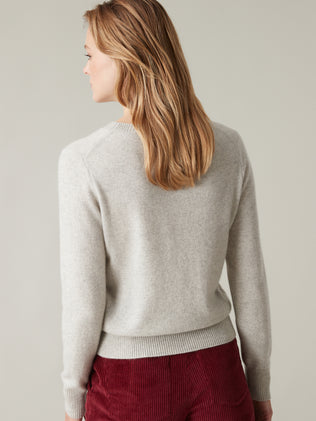 Women's round neck sweater - The Cashmere Collection