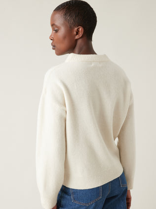 Women's boxy Merino wool sweater
