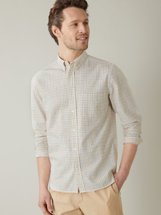 Men's Regular Fit Tattersall check shirt